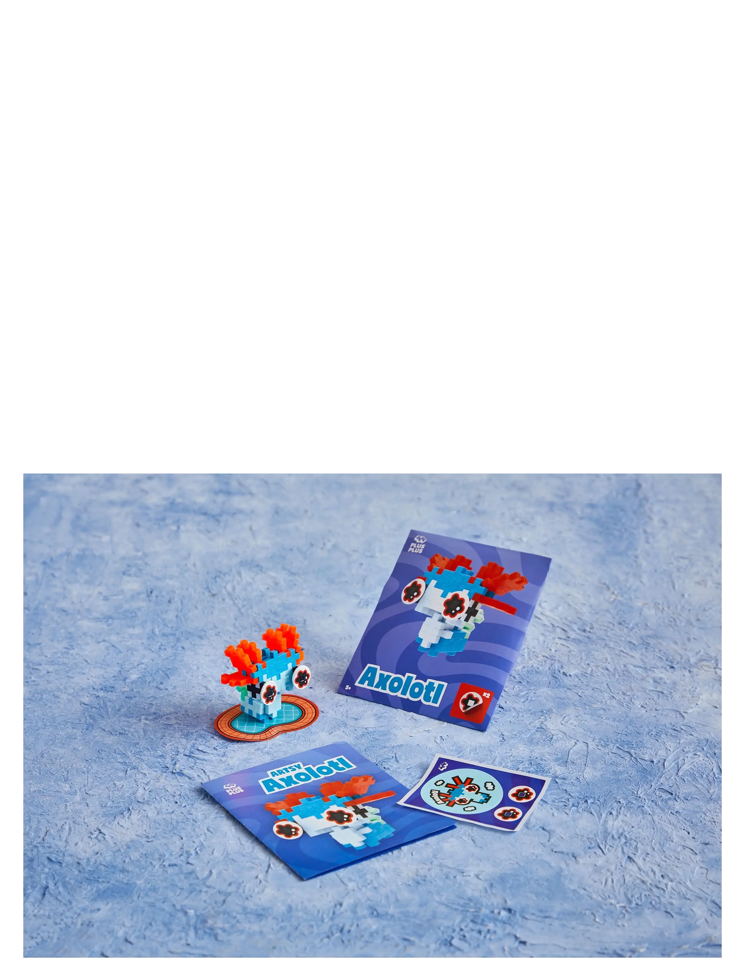 Plus-Plus Pet Packet - Artsy Axolotl - Vis alt - MIX / blue