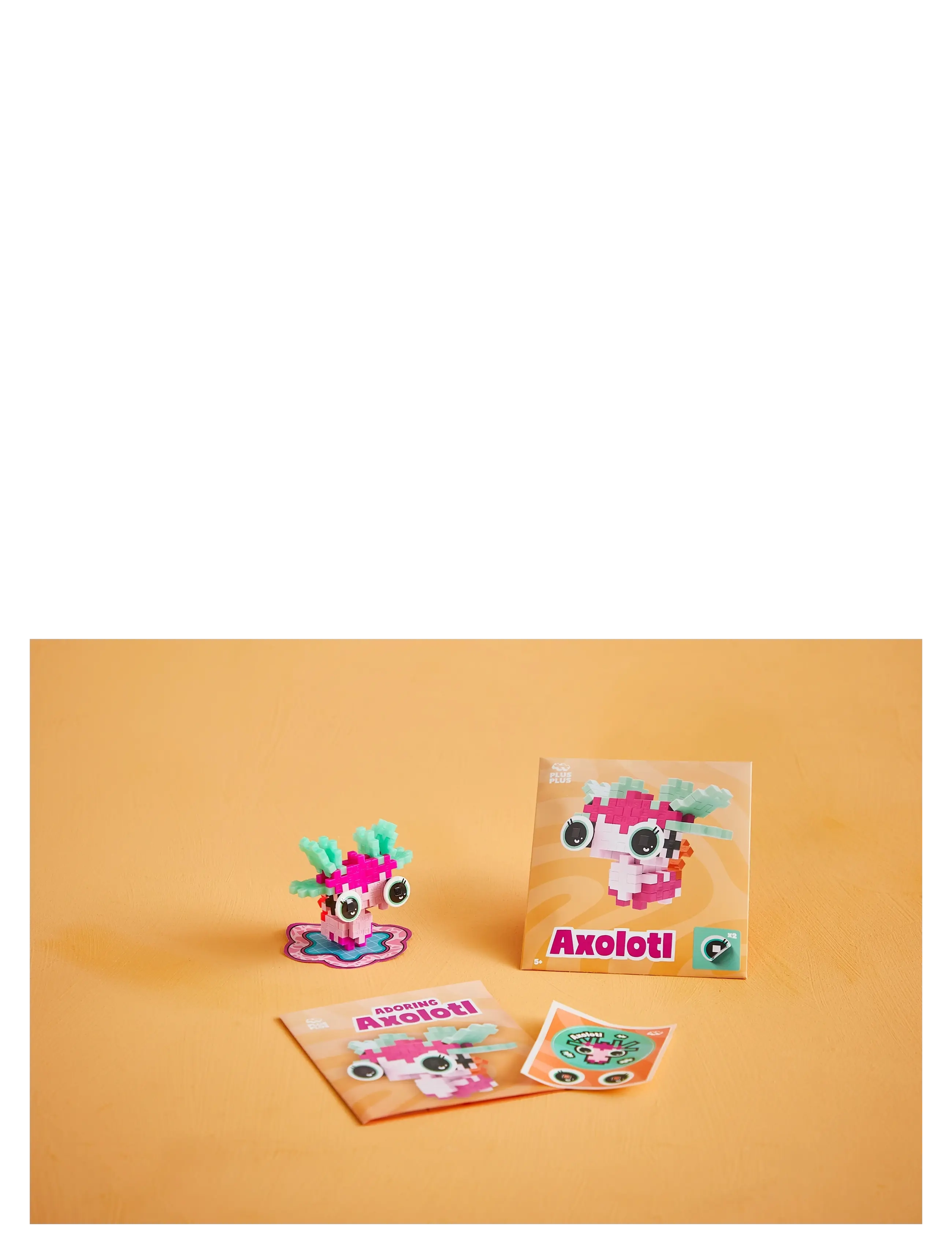 Plus-Plus Pet Packet - Adoring Axolotl - Vis alt - MIX / pink/rose