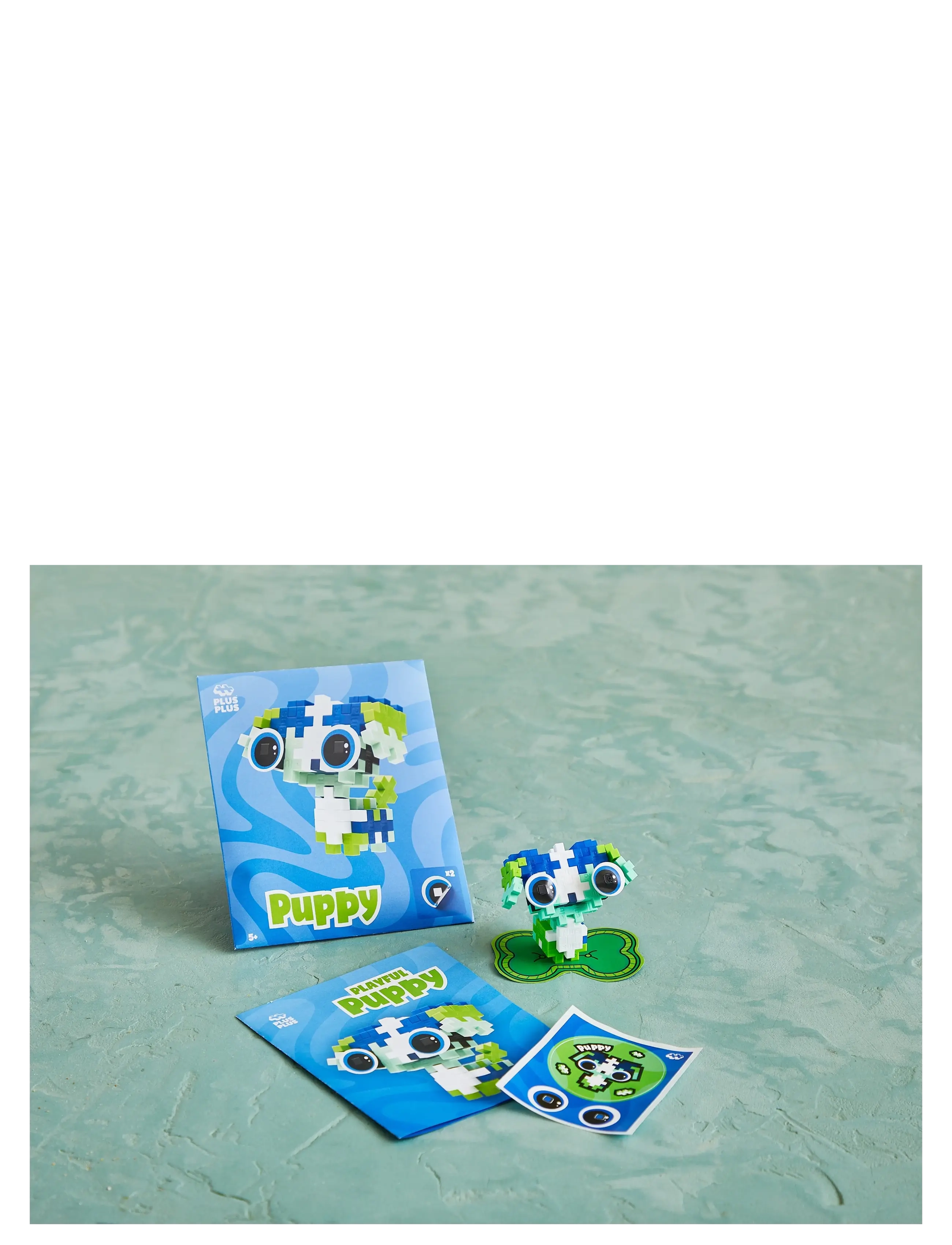 Plus-Plus Pet Packet - Playful Puppy - Rakennuspalikat & -sarjat - MIX / blue
