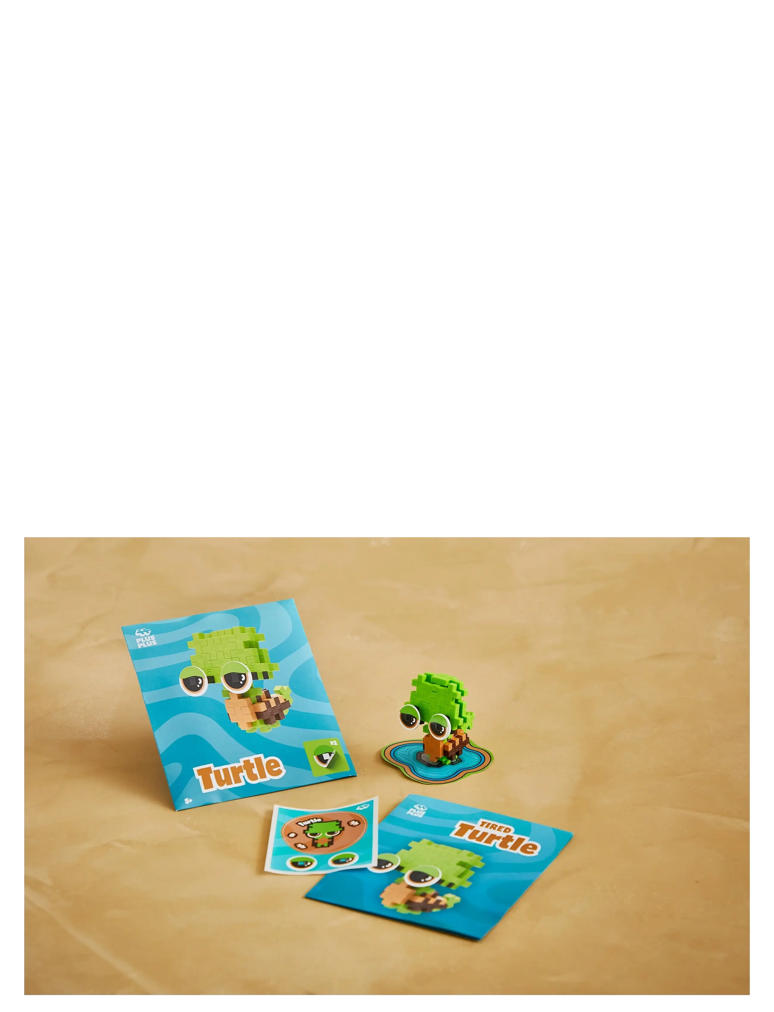 Plus-Plus Pet Packet - Tired Turtle - Leksaker - MIX / green