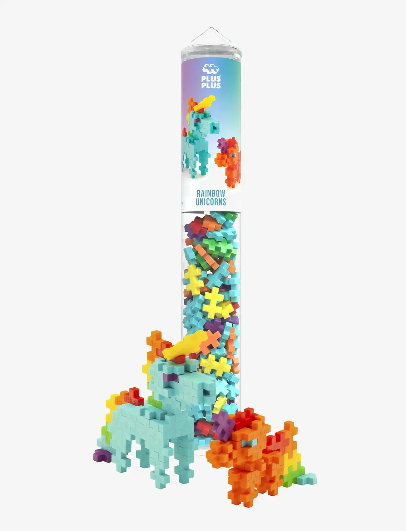 Plus-Plus - Plus-Plus Rainbow Unicorns / 100 pcs Tube - byggklossar - mix - 1