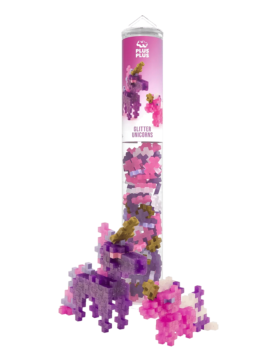 Plus-Plus - Plus-Plus Glitter Unicorns / 100 pcs Tube - baukästen - mix - 1