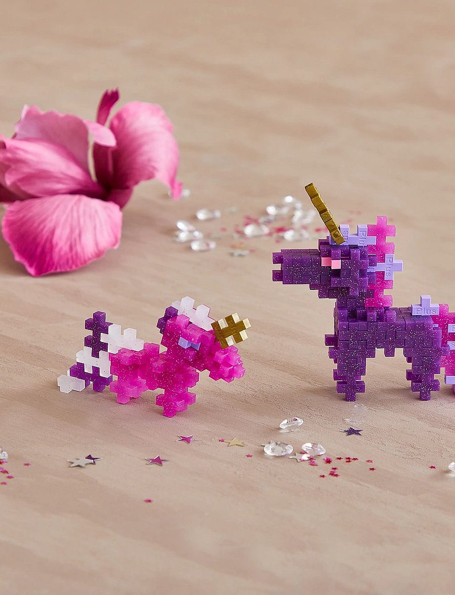 Plus-Plus - Plus-Plus Glitter Unicorns / 100 pcs Tube - baukästen - mix - 4