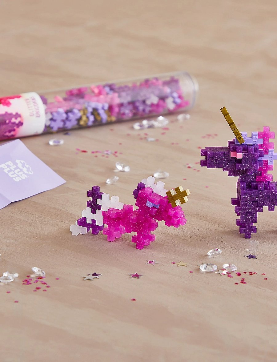 Plus-Plus - Plus-Plus Glitter Unicorns / 100 pcs Tube - baukästen - mix - 5