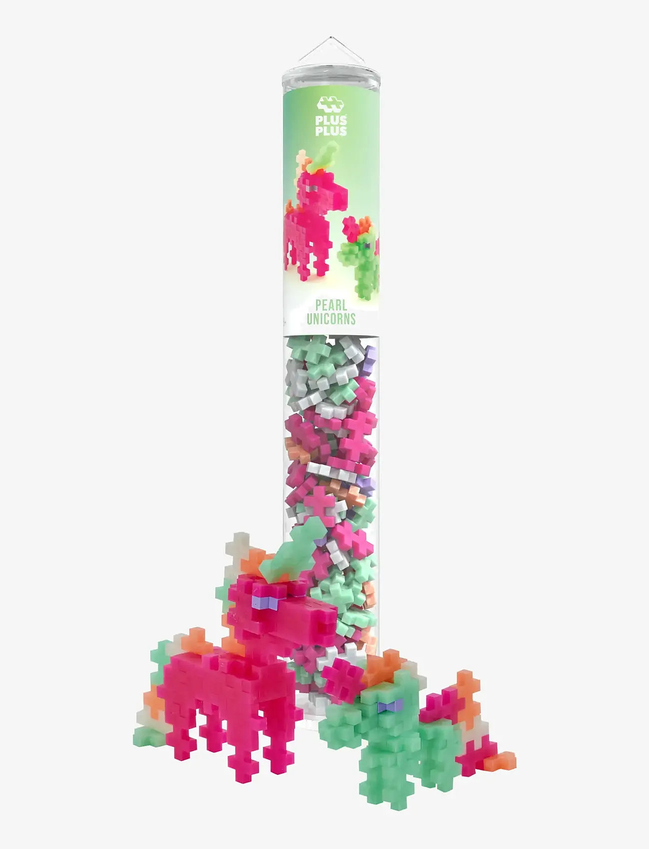 Plus-Plus - Plus-Plus Pearl Unicorns / 100 pcs Tube - rakennussetit - mix - 1