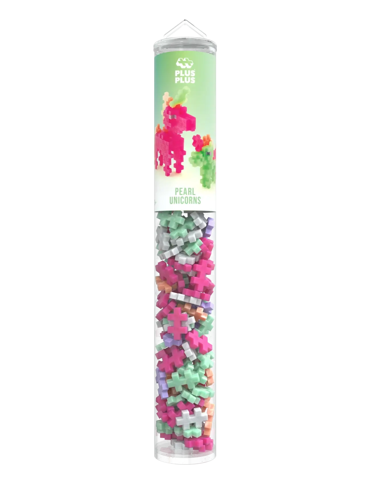Plus-Plus - Plus-Plus Pearl Unicorns / 100 pcs Tube - byggesæt - mix - 2