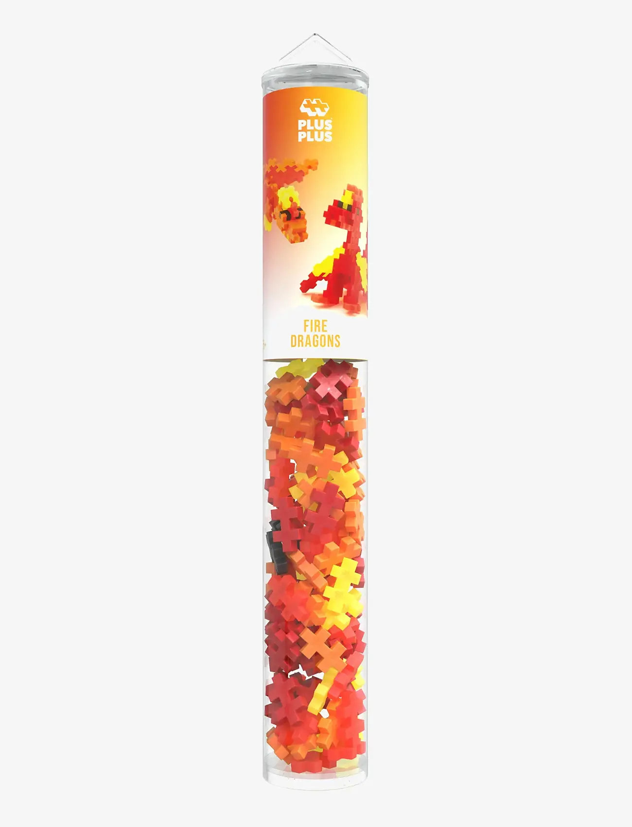 Plus-Plus - Plus-Plus Fire Dragons / 100 pcs Tube - byggsatser - mix - 1