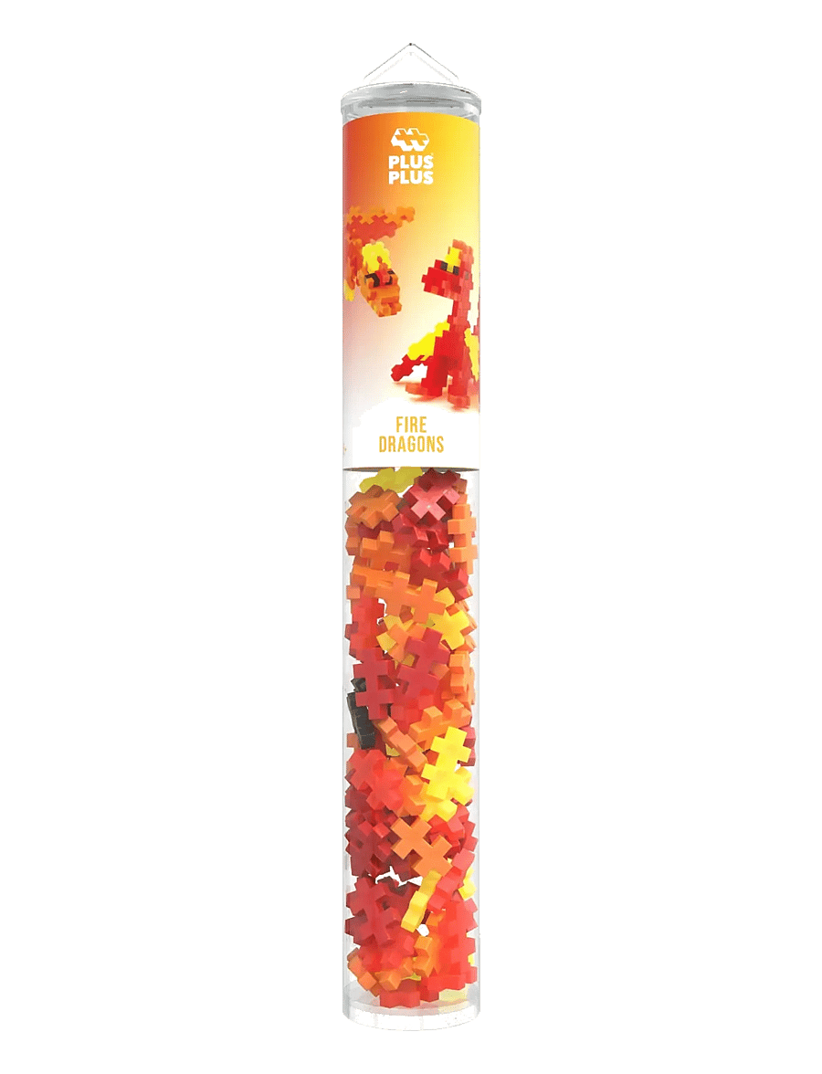 Plus-Plus - Plus-Plus Fire Dragons / 100 pcs Tube - baukästen - mix - 1