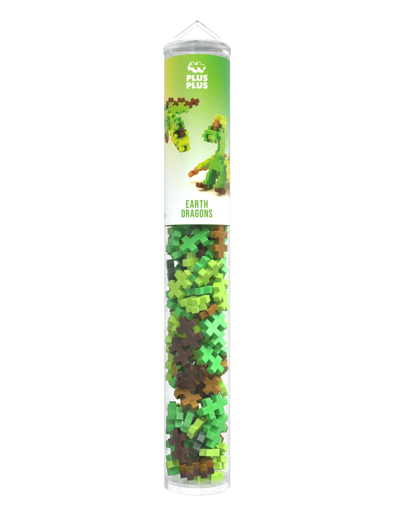 Plus-Plus - Plus-Plus Earth Dragons / 100 pcs Tube - byggsatser - mix - 2