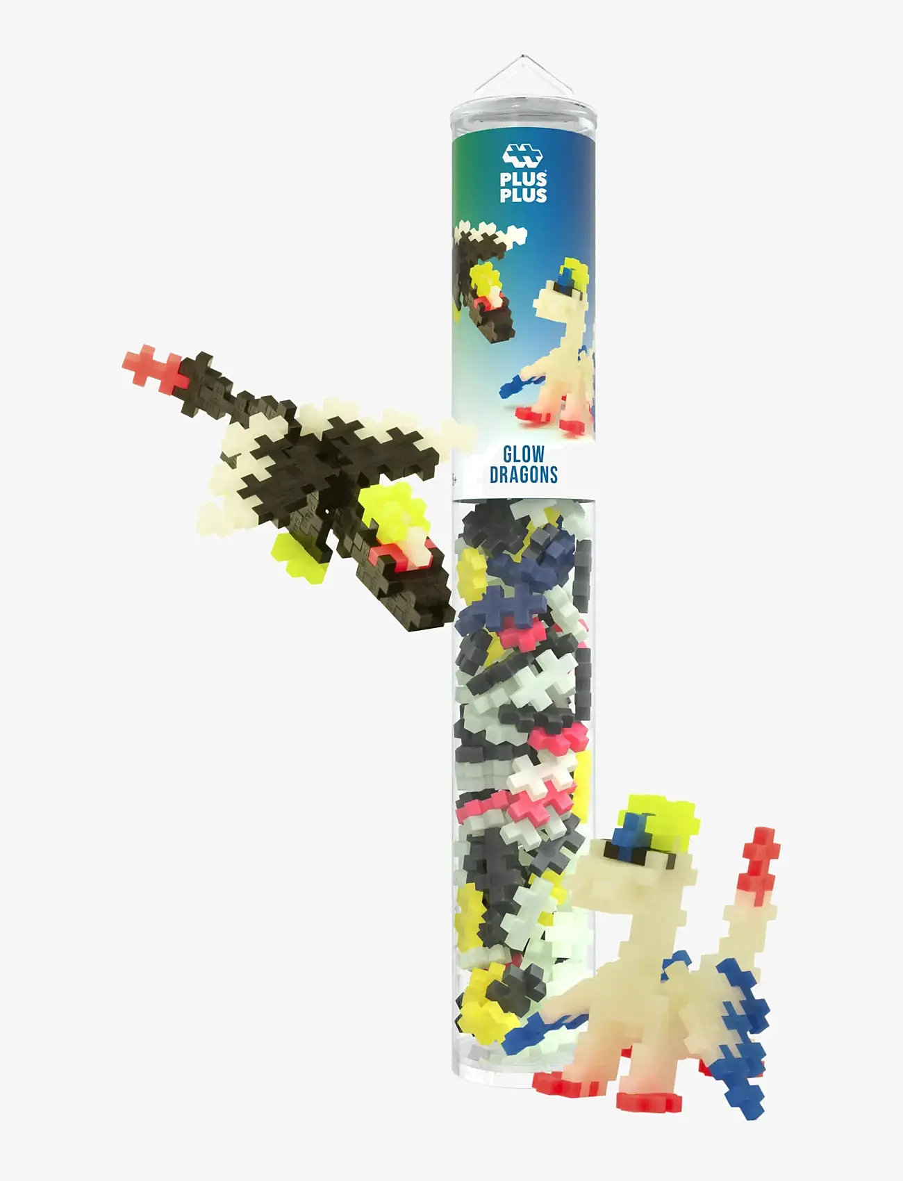 Plus-Plus - Plus-Plus Glow Dragons / 100 pcs Tube - building sets - mix - 0