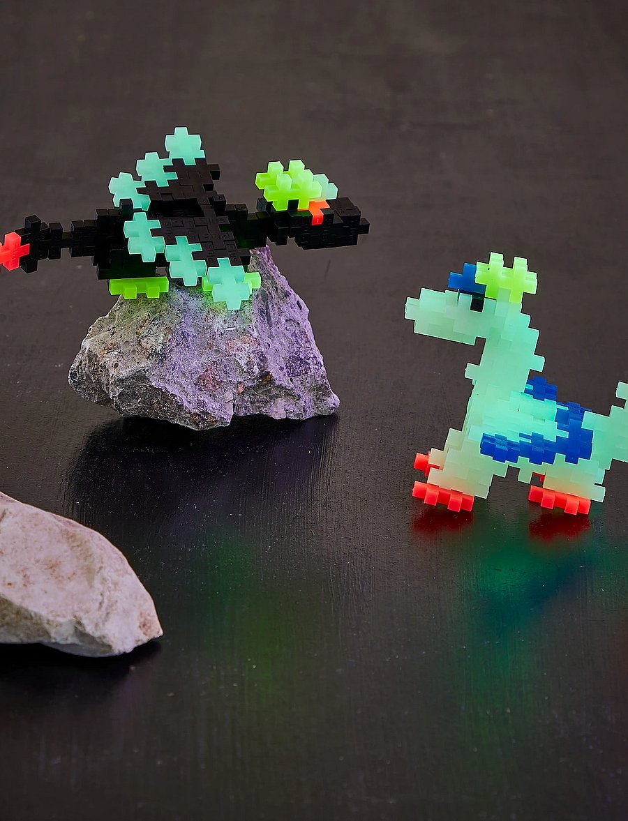 Plus-Plus - Plus-Plus Glow Dragons / 100 pcs Tube - baukästen - mix - 3