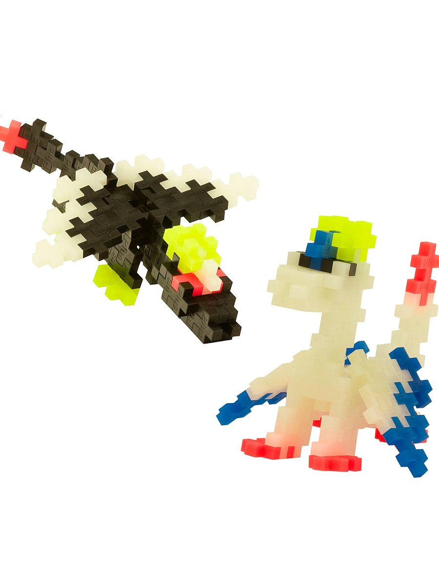 Plus-Plus - Plus-Plus Glow Dragons / 100 pcs Tube - baukästen - mix - 4