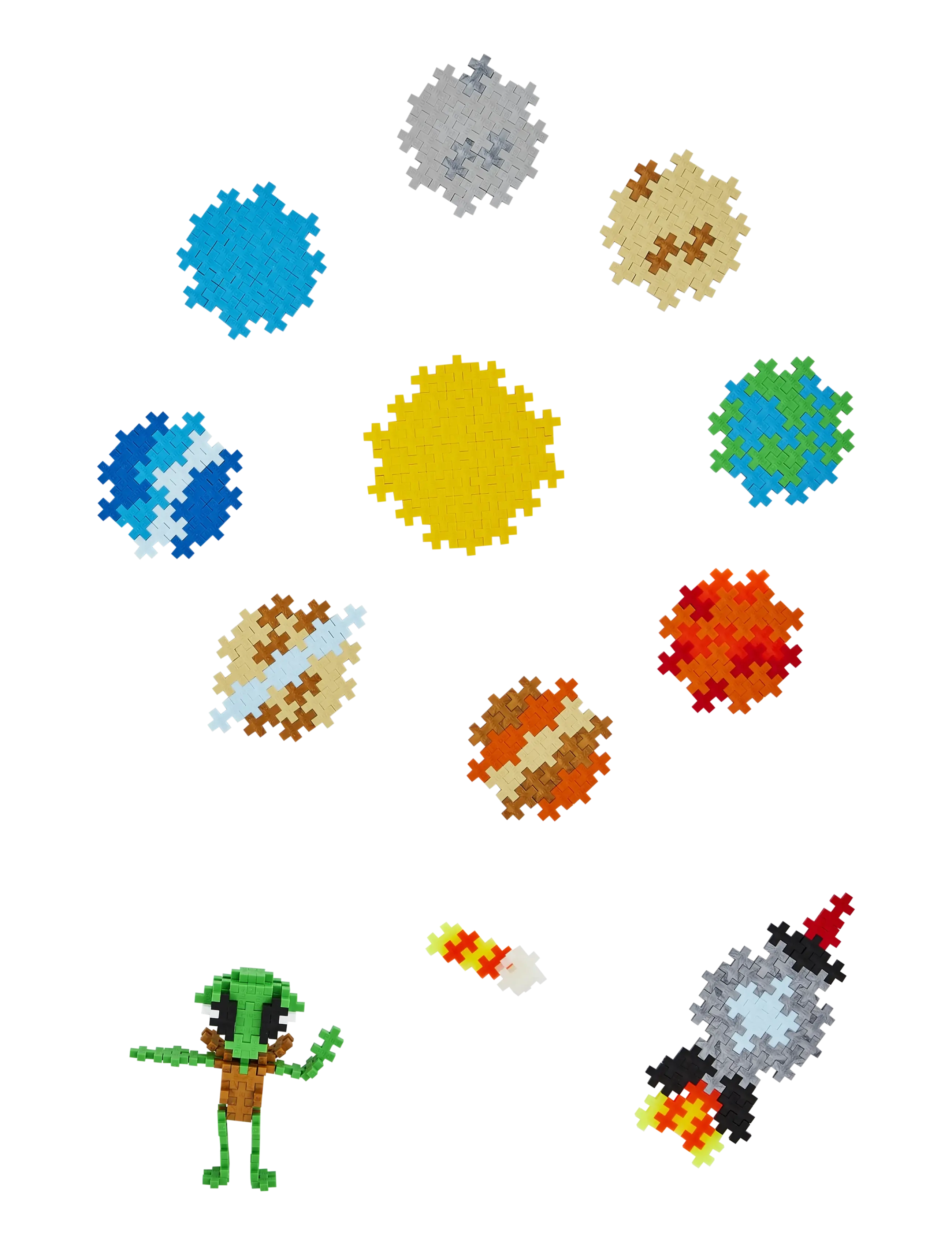 Plus-Plus - Plus-Plus Learn to build Space Super set - mix - 3