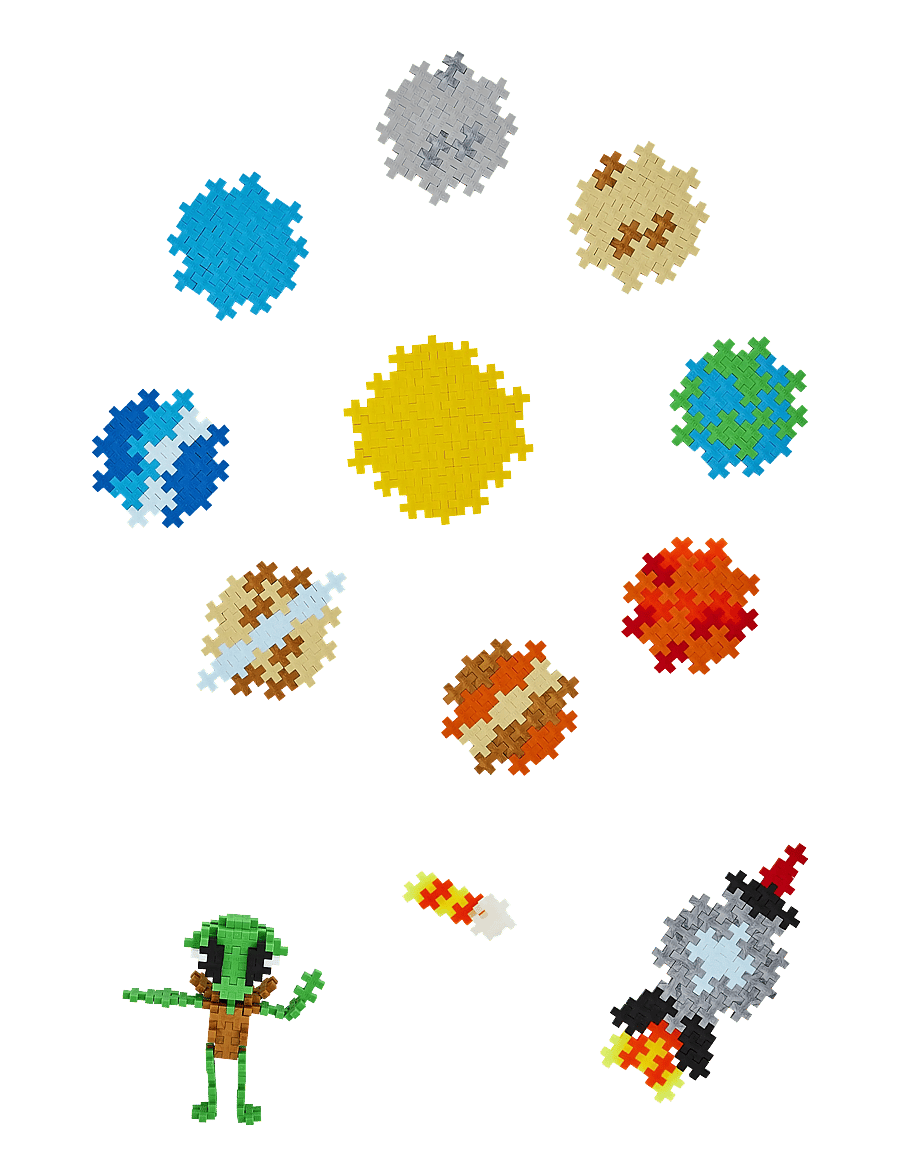 Plus-Plus - Plus-Plus Learn to build Space Super set - mix - 3