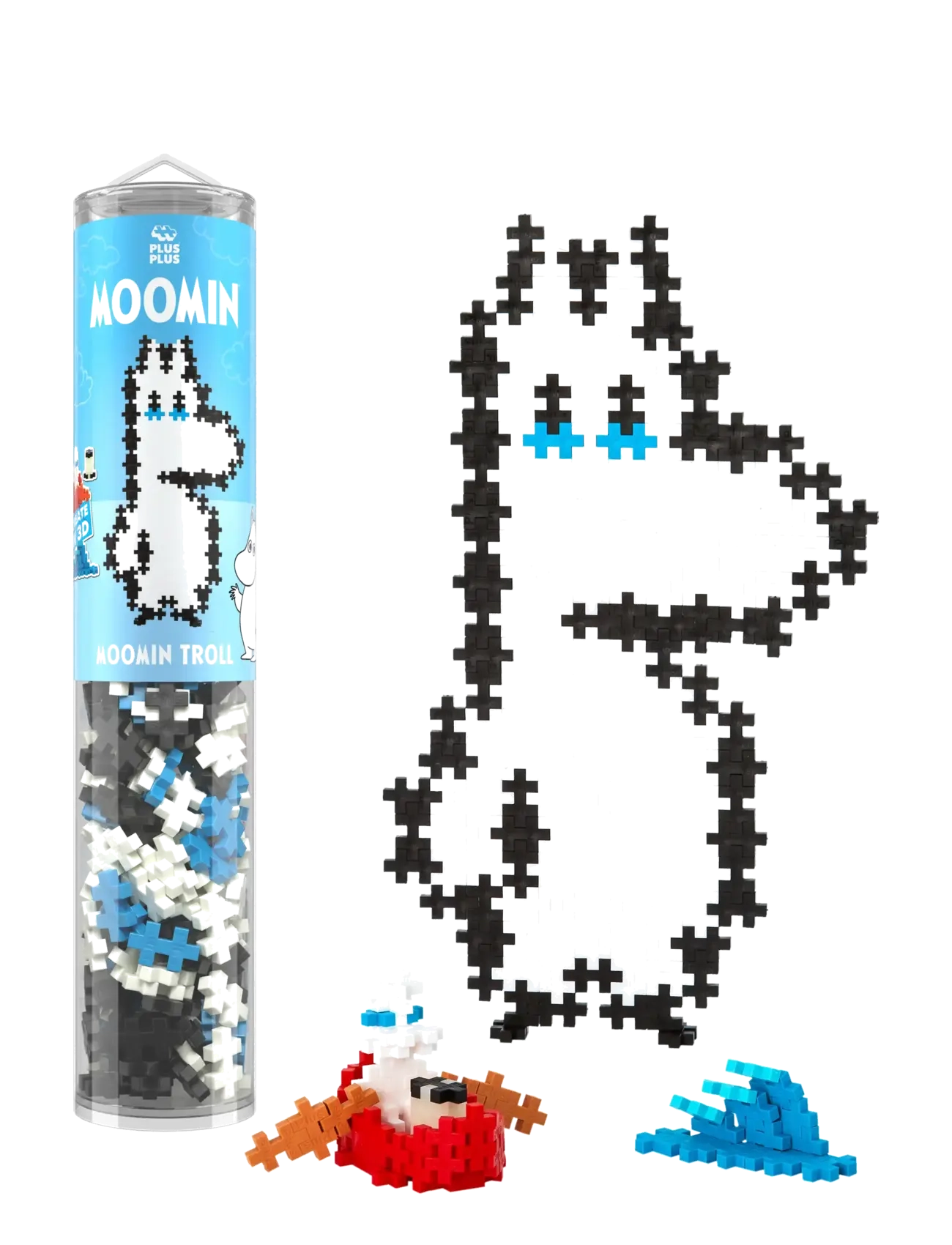 Plus-Plus Moomintroll Tube, Building Sæt, Multi/mønstret, Str: ONE SIZE