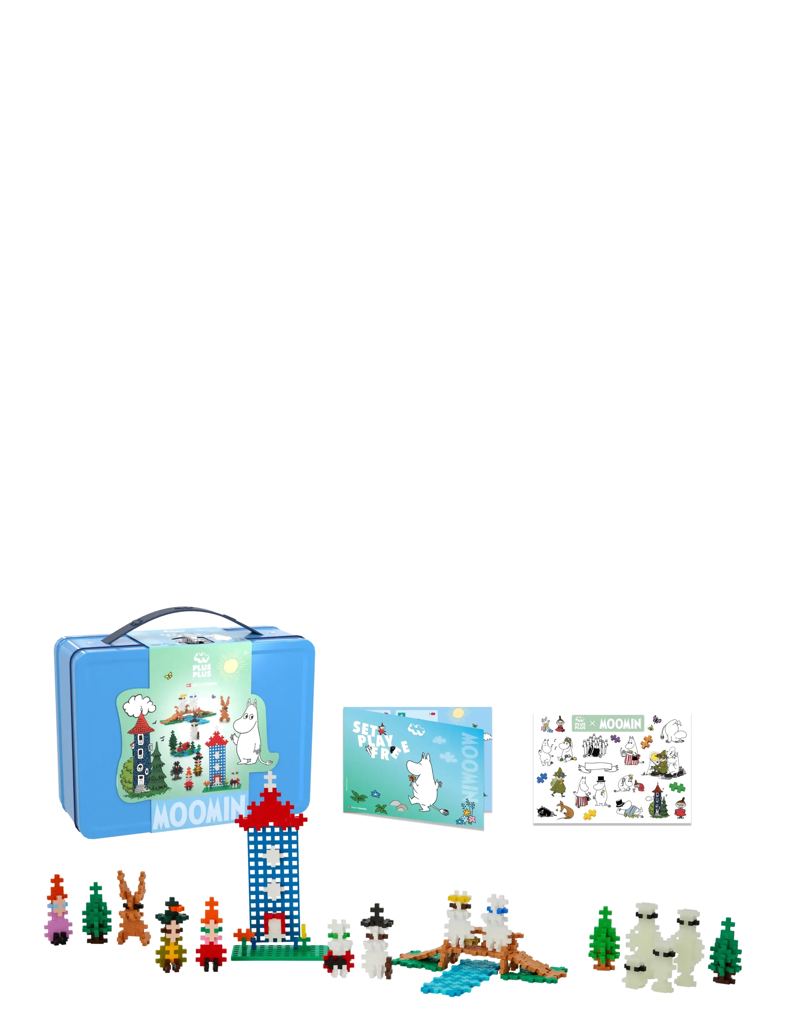 Plus-Plus Plus-Plus Moomin Valley Tinbox Blue - Lelut - MIX / multi