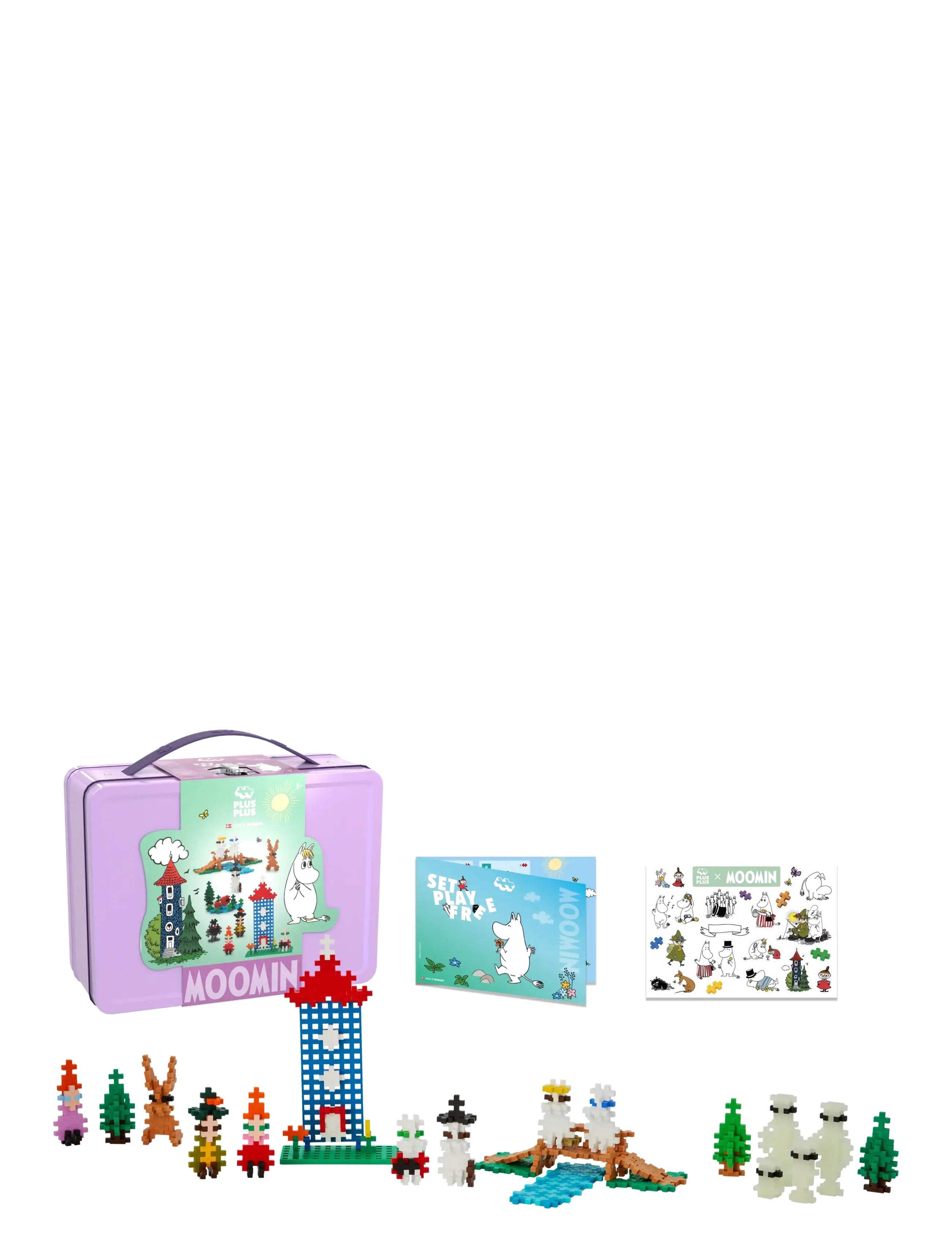 Plus-Plus Moomin Valley Tinbox Purple, Børn, Building Sæt, Multi/mønstret, Str: ONE SIZE
