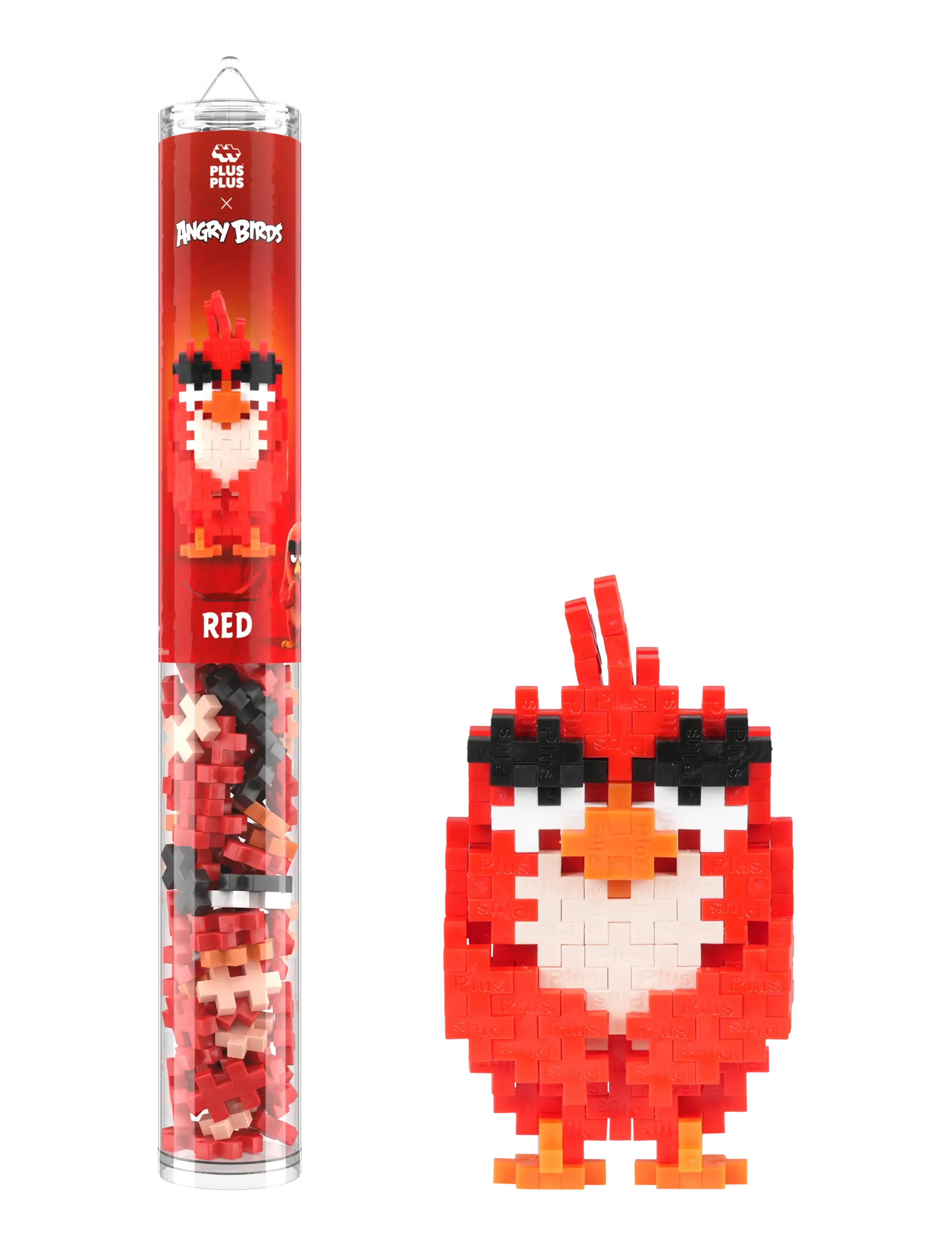 Plus-Plus Plus-Plus Angry Birds Movie Red Tube - Toys - MIX / red