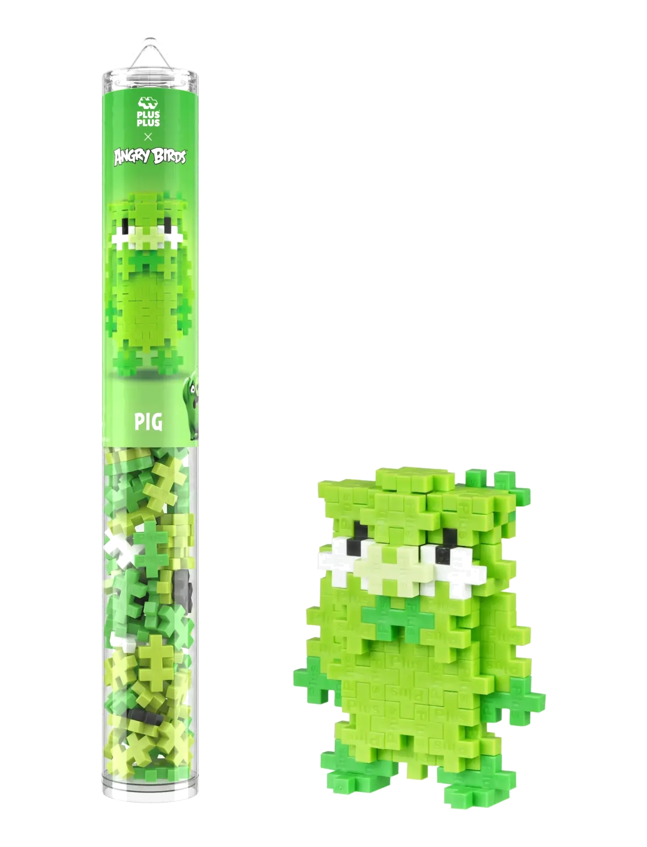 Plus-Plus Plus-Plus Angry Birds Movie Pig Tube - Toys - MIX / green