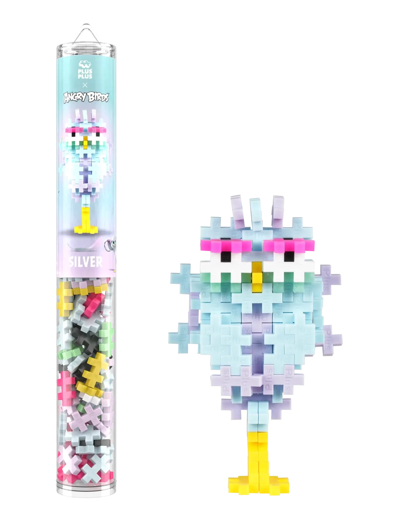 Plus-Plus Plus-Plus Angry Birds Movie Silver Tube - Toys - MIX / multi