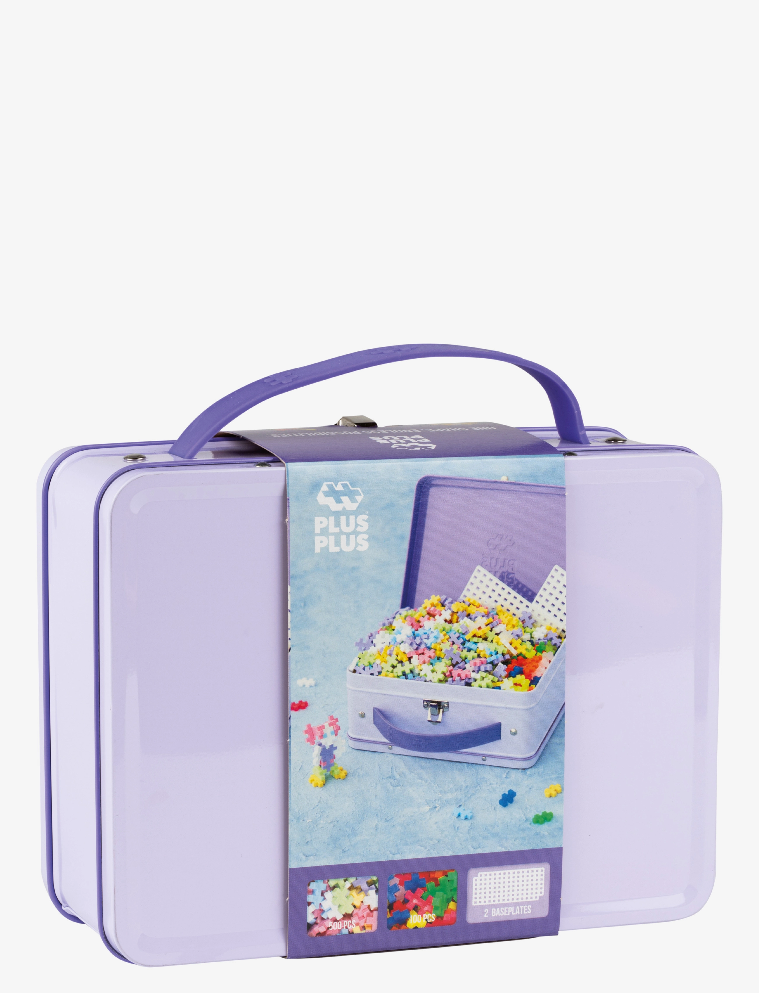 Plus-Plus - Plus-Plus Suitcase Pastel Metal - byggesæt - mix pastel - 1