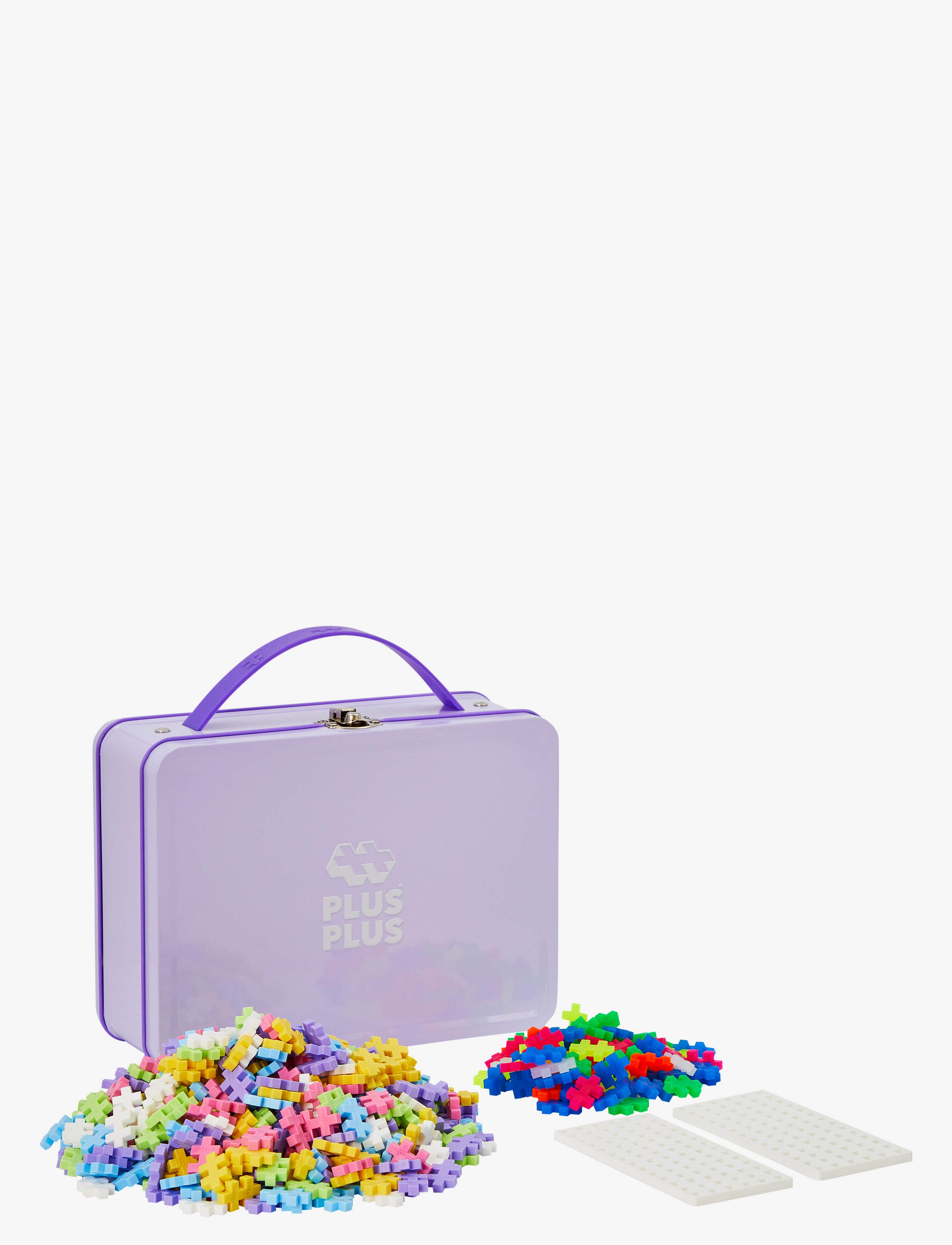 Plus-Plus - Plus-Plus Suitcase Pastel Metal - byggesæt - mix pastel - 2