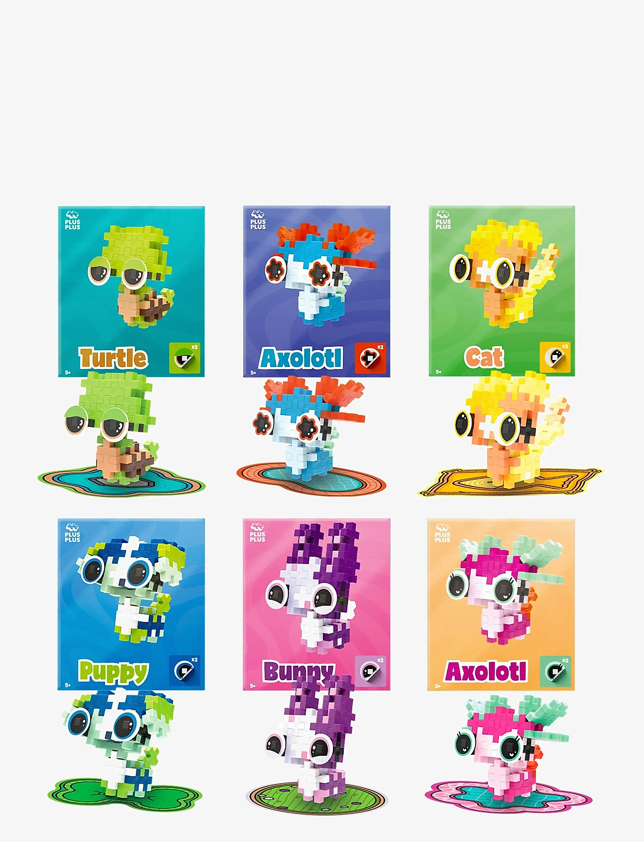 Plus-Plus - Pet Packs Bundle - byggsatser - mix - 1