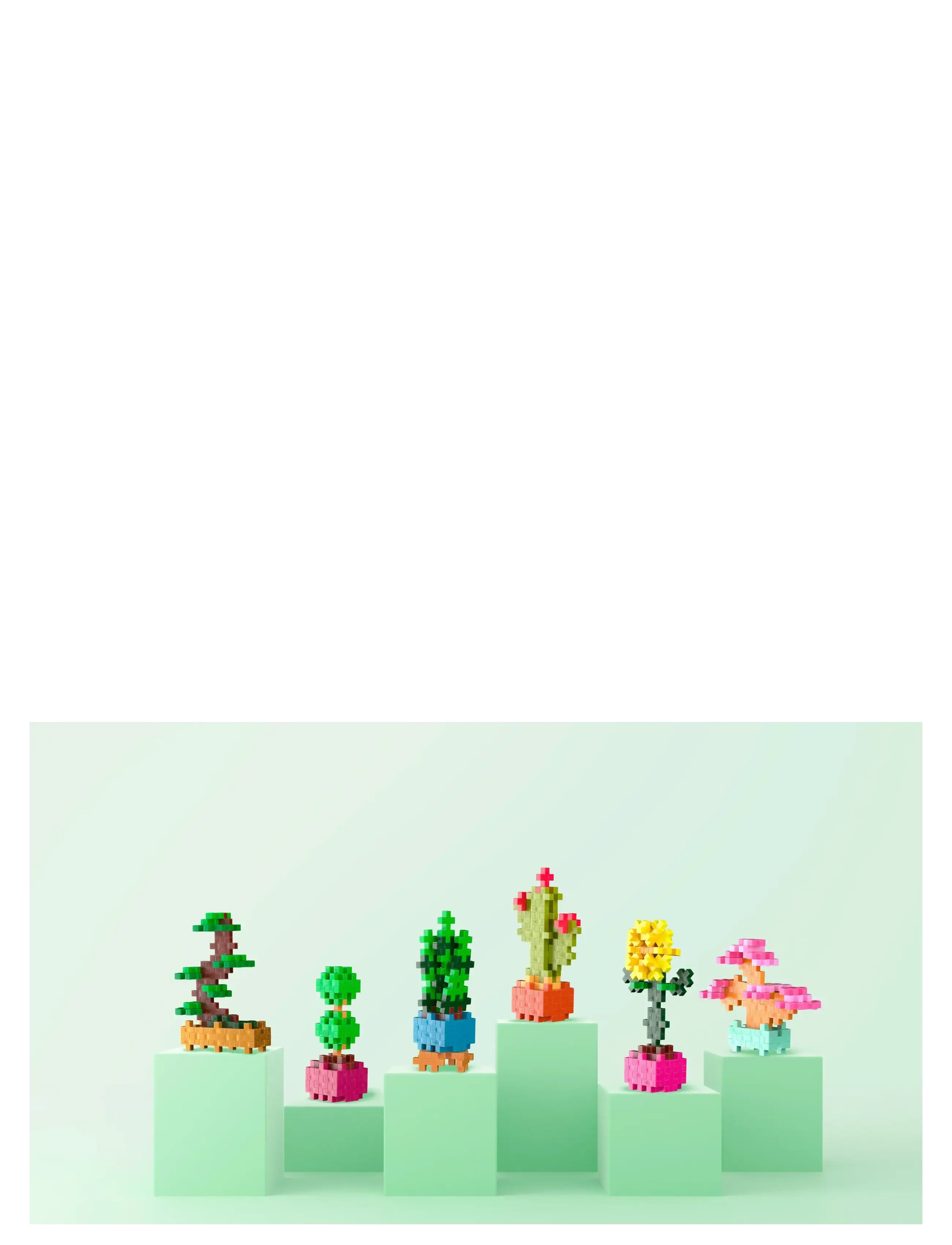 Plus-Plus Plus-Plus Plant Packs Bundle, One Size, Multi/patterned, Byggesæt Og -Klodser > Byggesæt, Børn