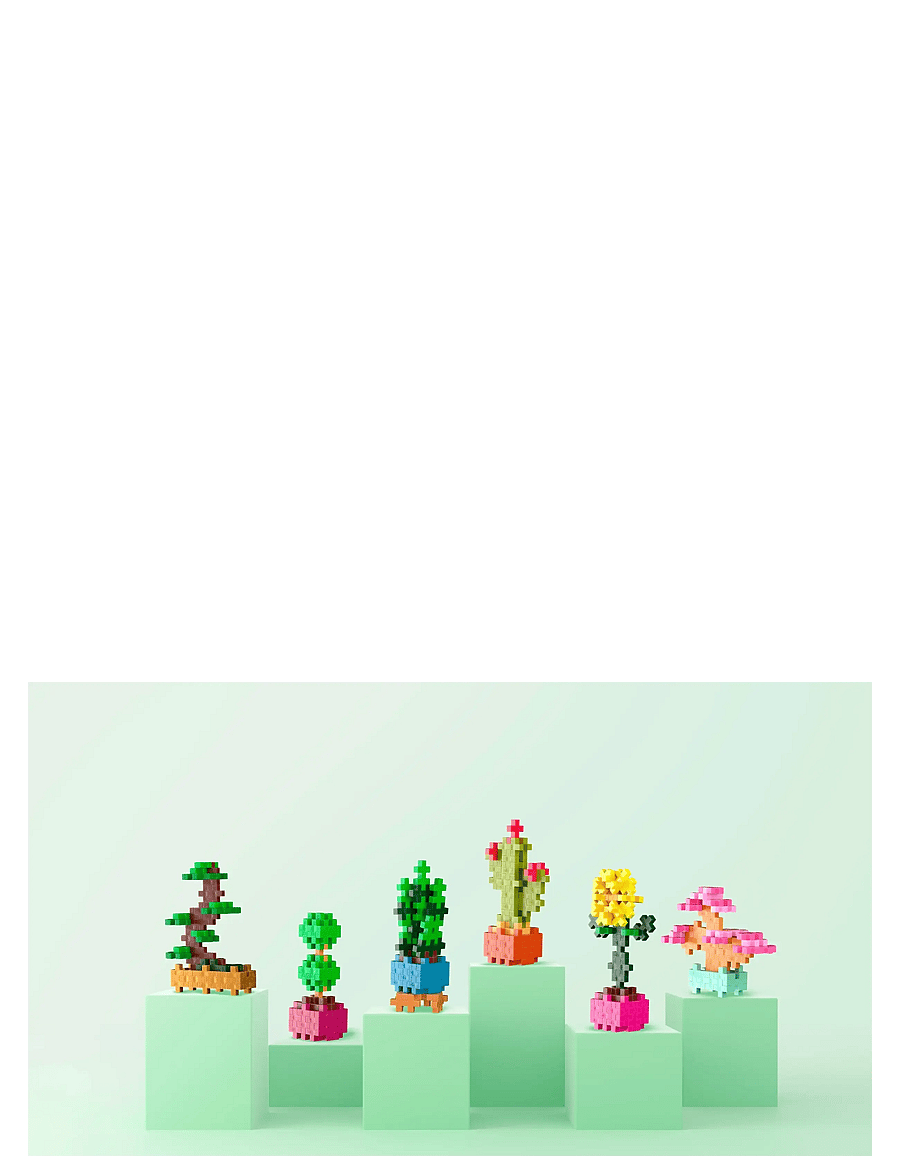 Plus-Plus - Plus-Plus Plant packs Bundle - byggsatser - mix - 0