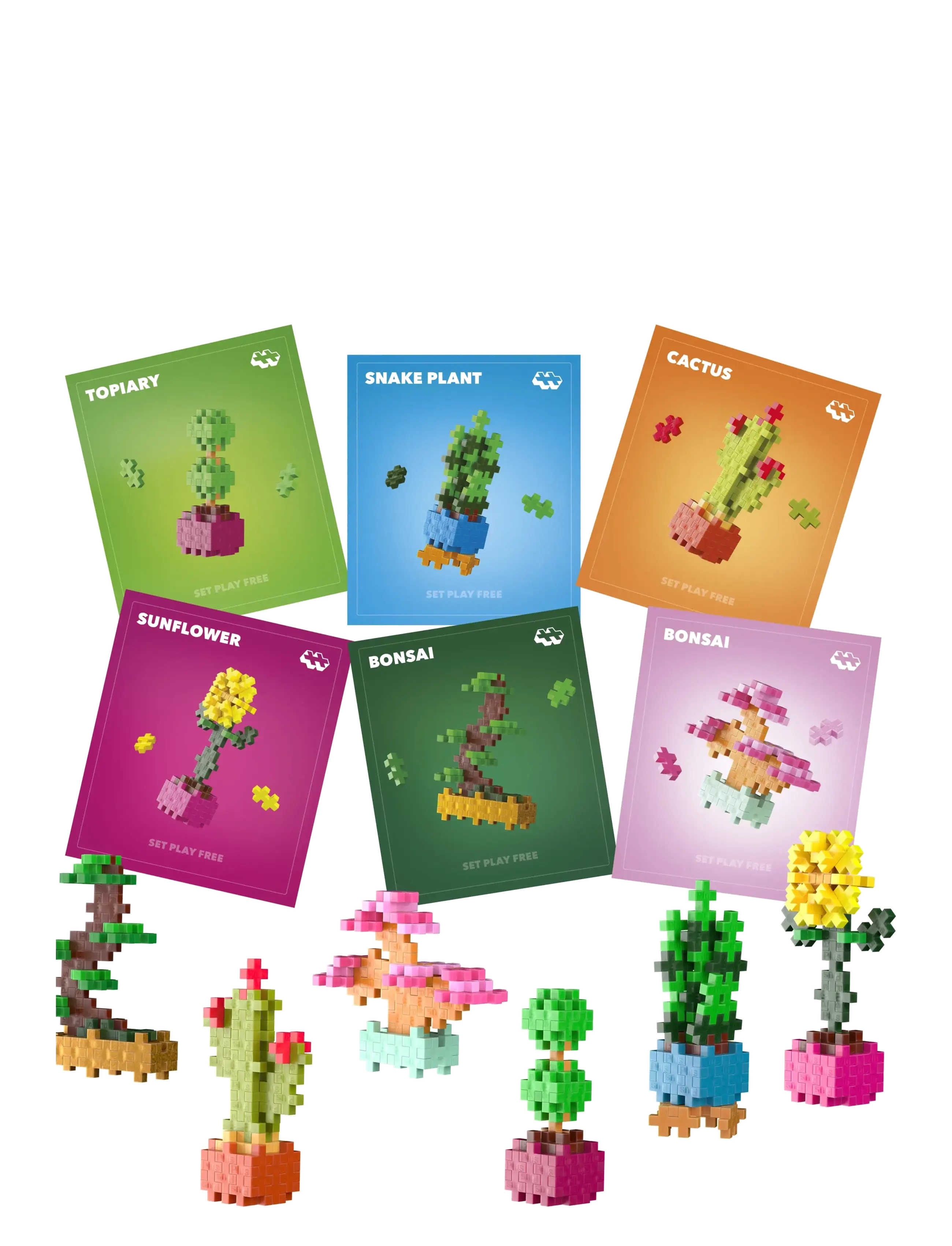 Plus-Plus - Plus-Plus Plant packs Bundle - mix - 1