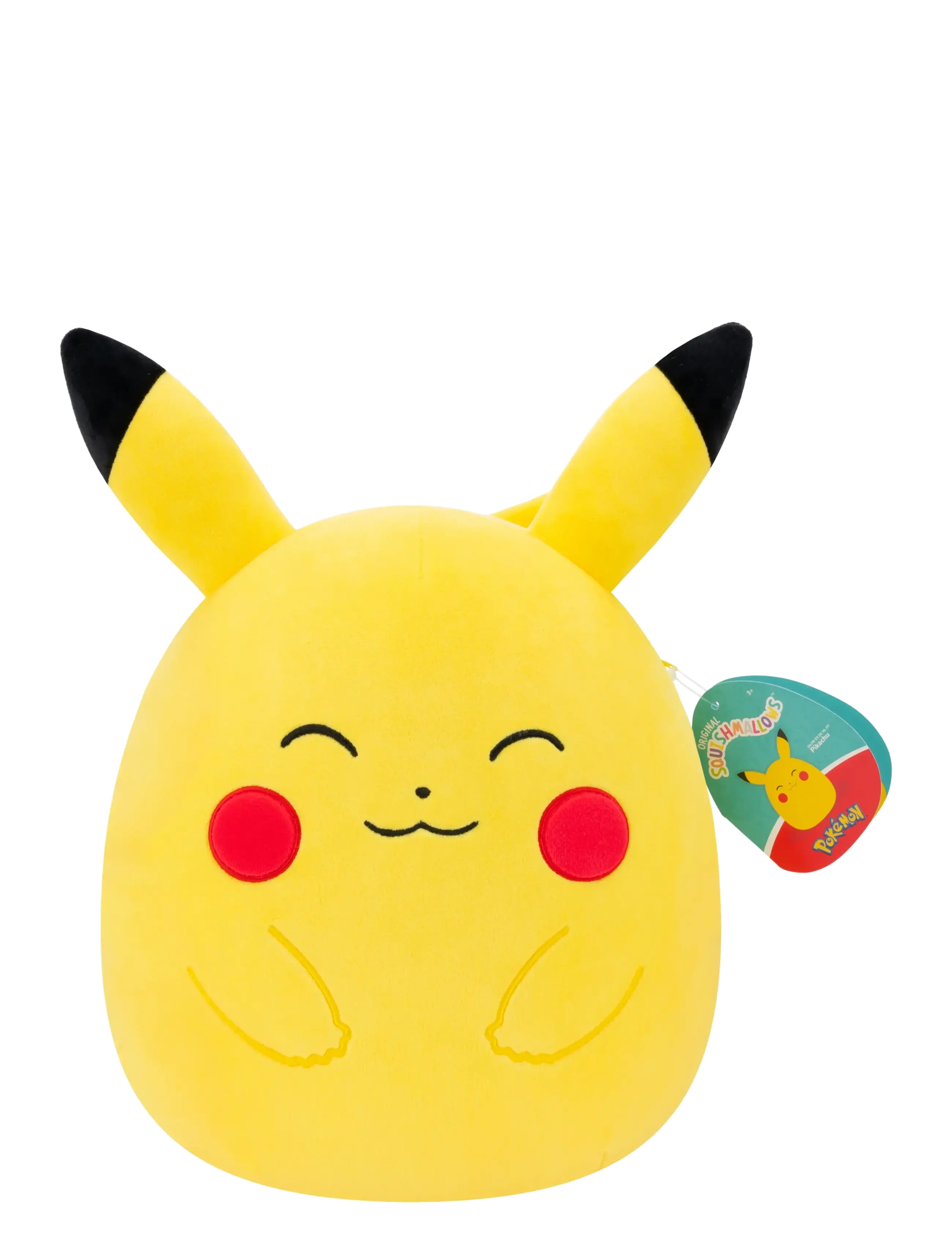 Pokémon Squishmallows Squishmallows 25 Cm Pokemon Happy Pikachu, Børn, Stuffed Legetøj, Gul, Str: ONE SIZE