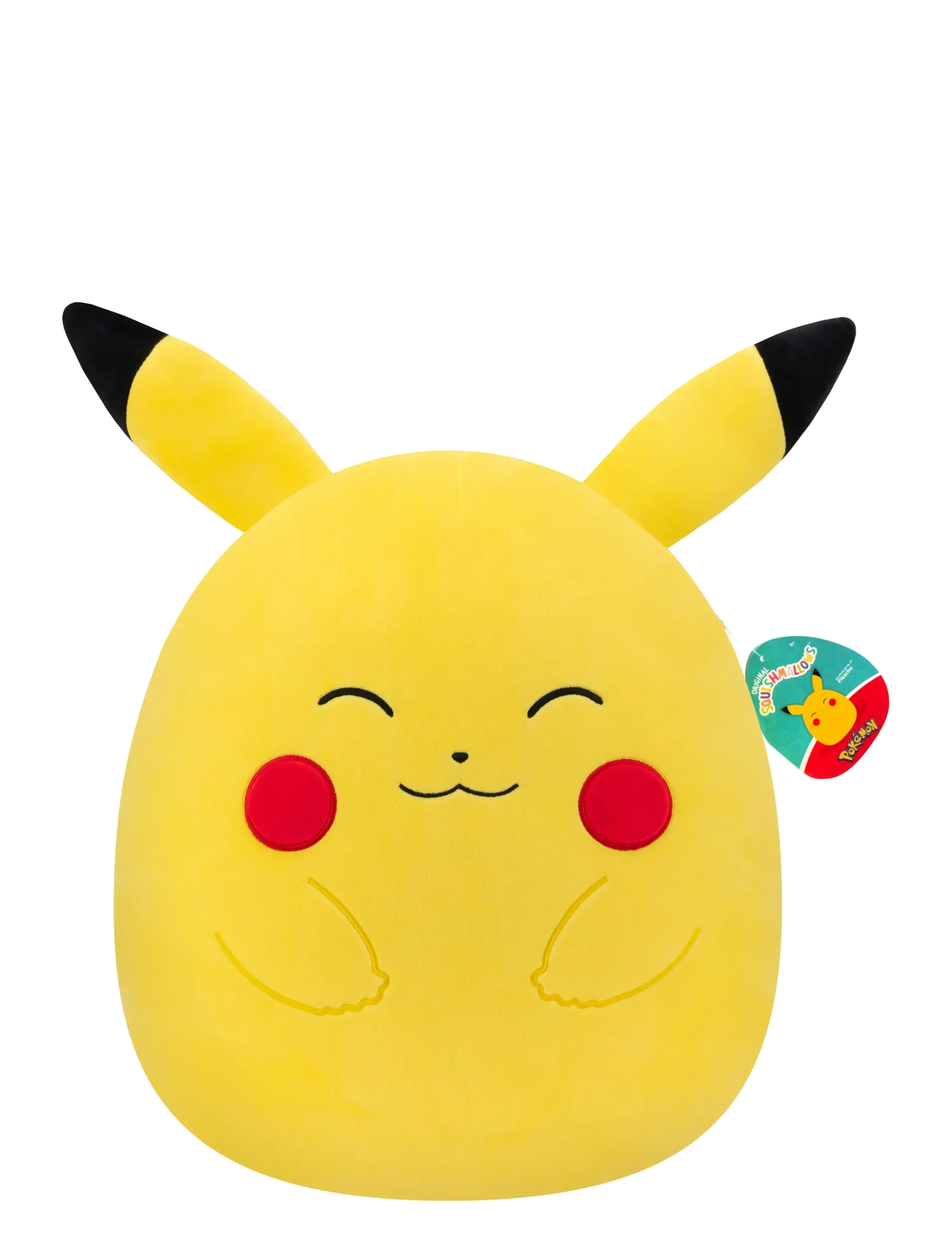 Pokémon Squishmallows Squishmallows 35 Cm Pokemon Happy Pikachu, Børn, Stuffed Legetøj, Gul, Str: ONE SIZE