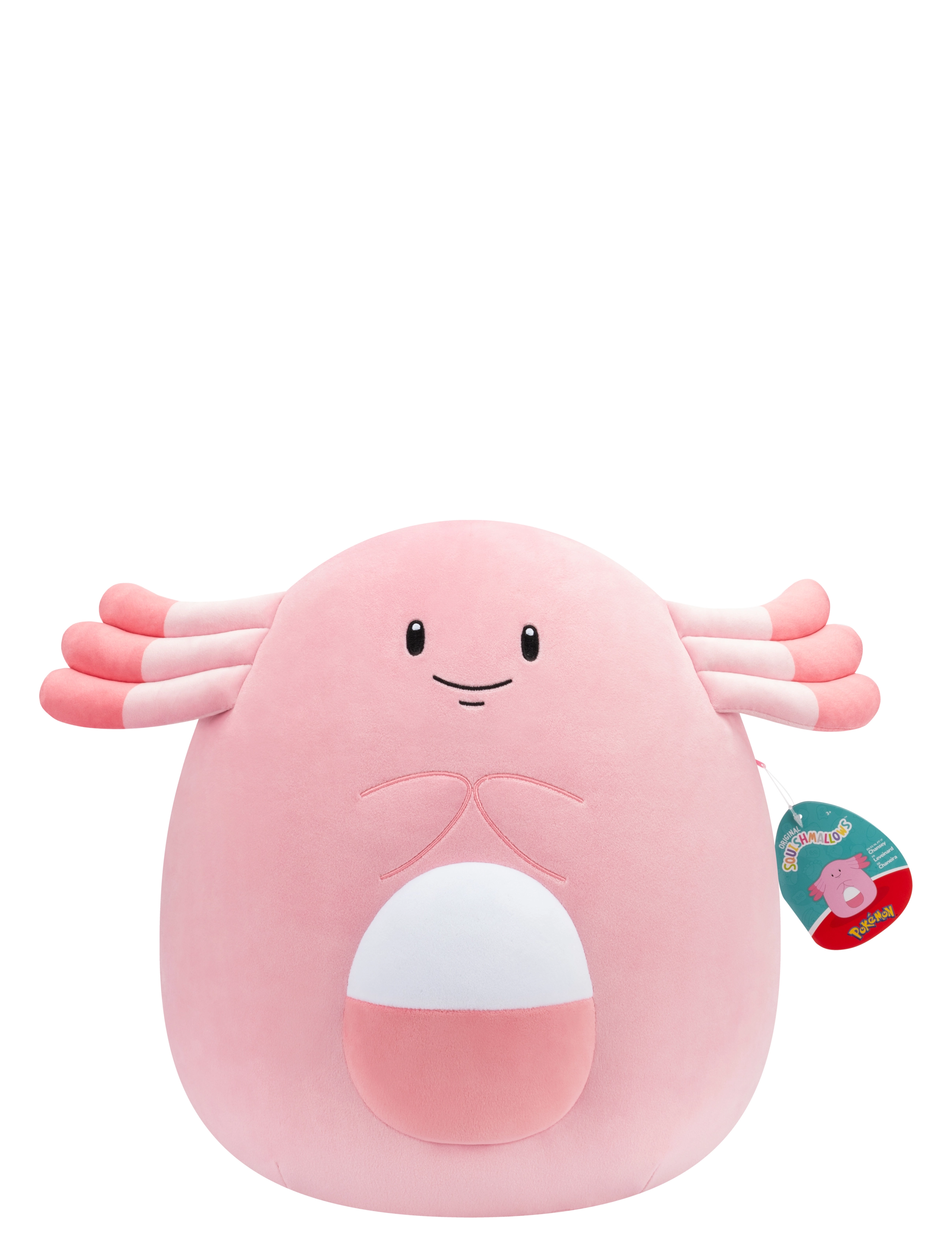Pokémon Squishmallows Squishmallows 35 Cm Pokemon Chansey, Stuffed Legetøj, Pink, Str: ONE SIZE
