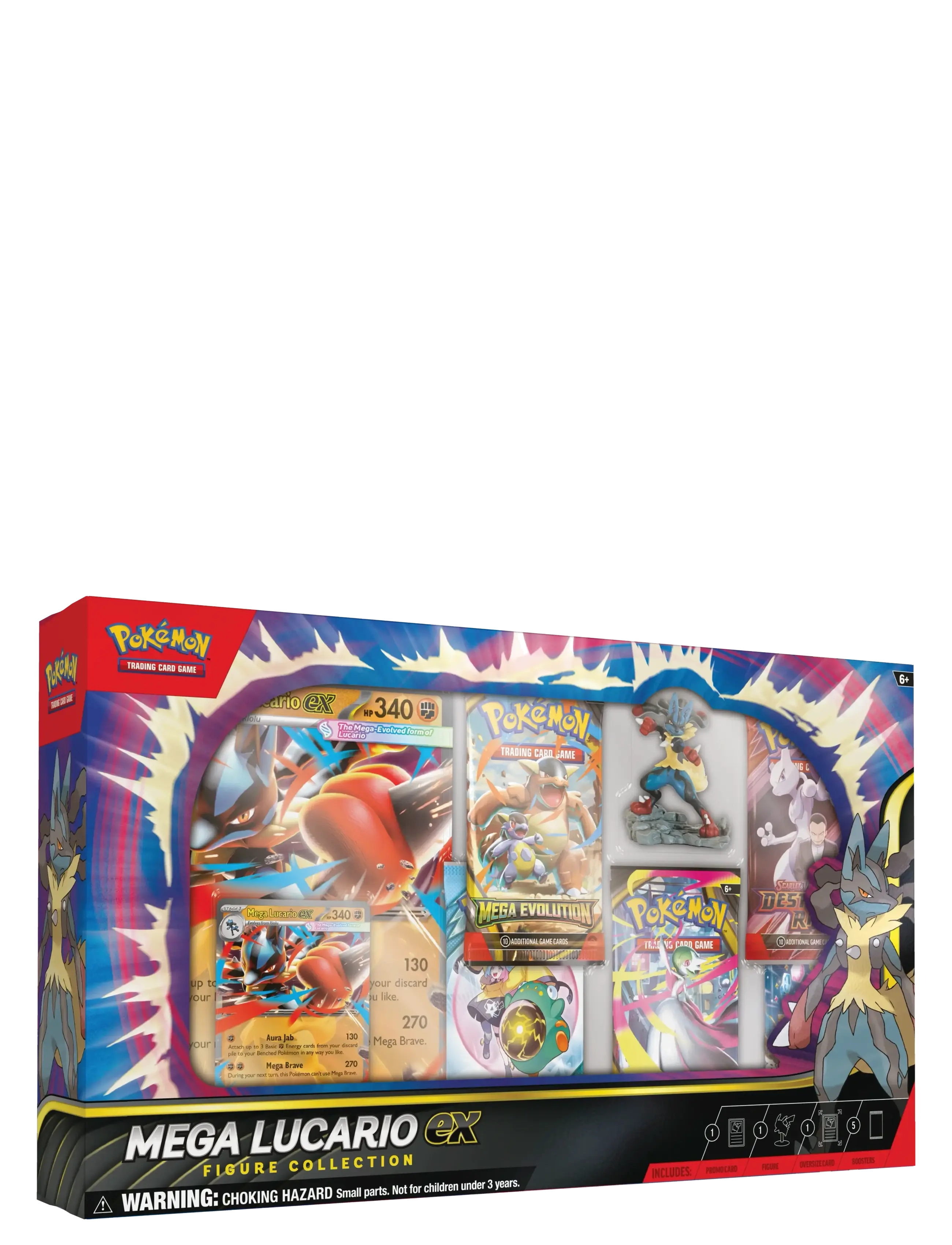 Pokémon Trading Cards - Poke Box Figure Mega Lucario ex REL 7/11 - blue - 1