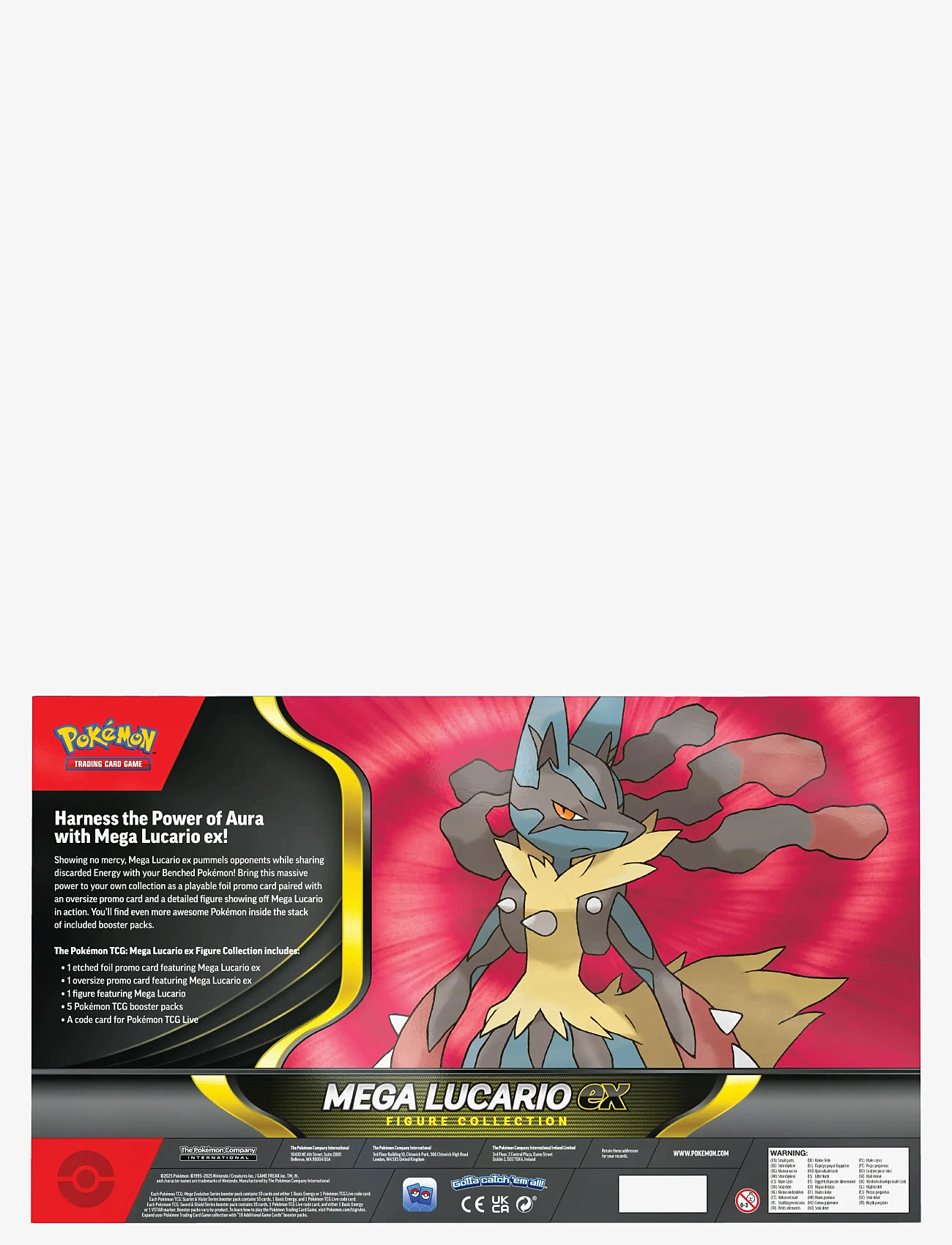Pokémon Trading Cards - Poke Box Figure Mega Lucario ex REL 7/11 - action figures - blue - 2