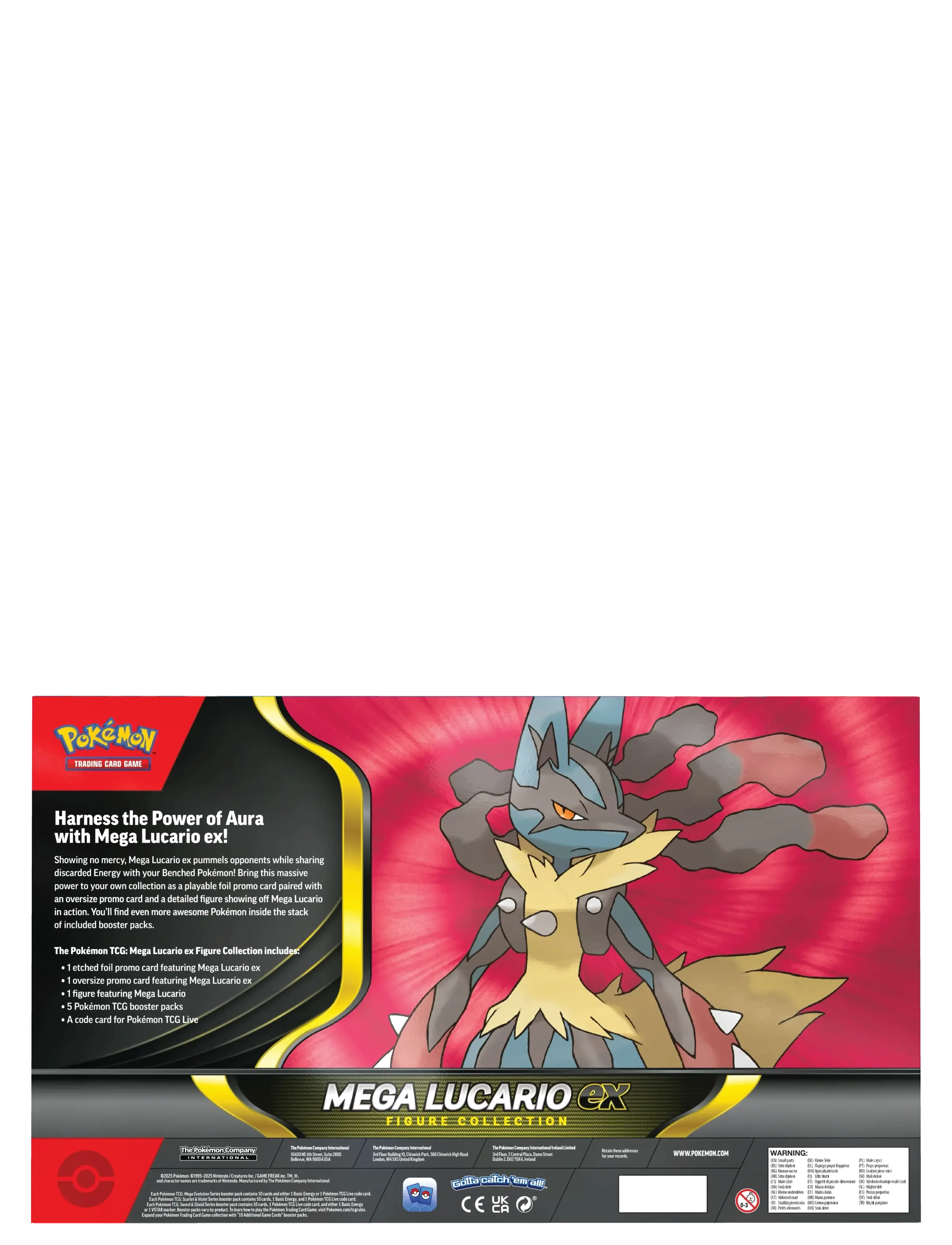 Pokémon Trading Cards - Poke Box Figure Mega Lucario ex REL 7/11 - blue - 2