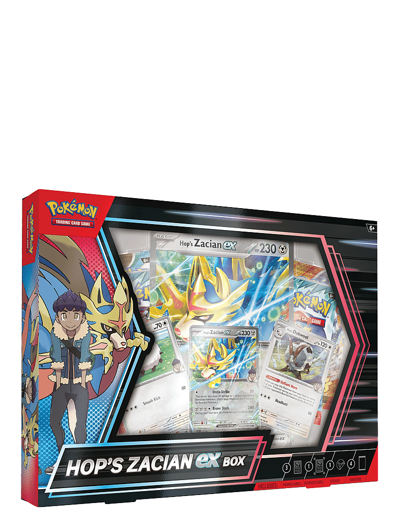 Pokmon Trading Cards Poke Box Ex Hop's Zacian (PTCPOK10158) - Card games - Boozt.com Pokmon Trading Cards Poke Box Ex Hop's Zacian (PTCPOK10158) - Card games - Boozt.com