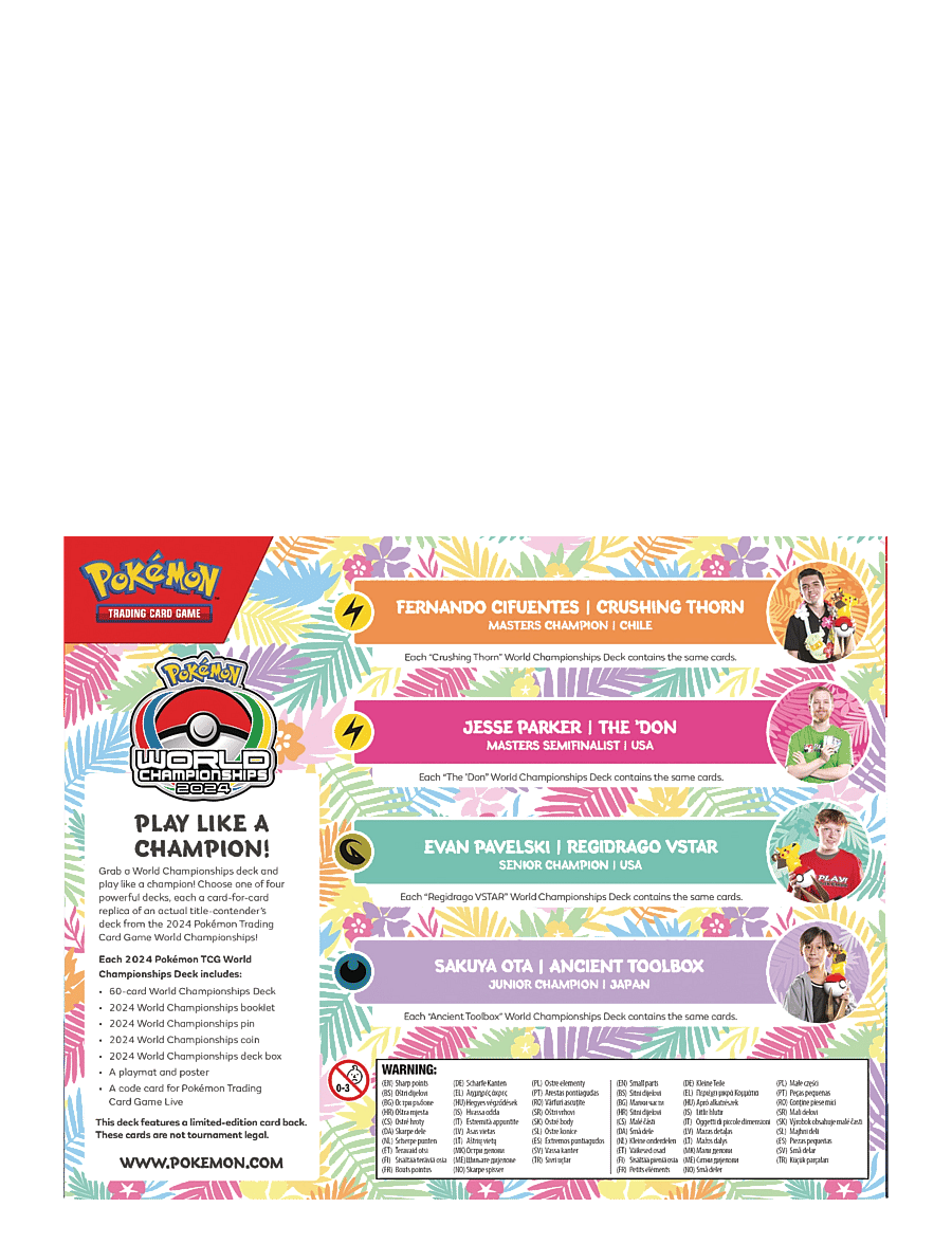 Pokémon Trading Cards - Pokemon World Champion Deck 7/3 - orange - 1