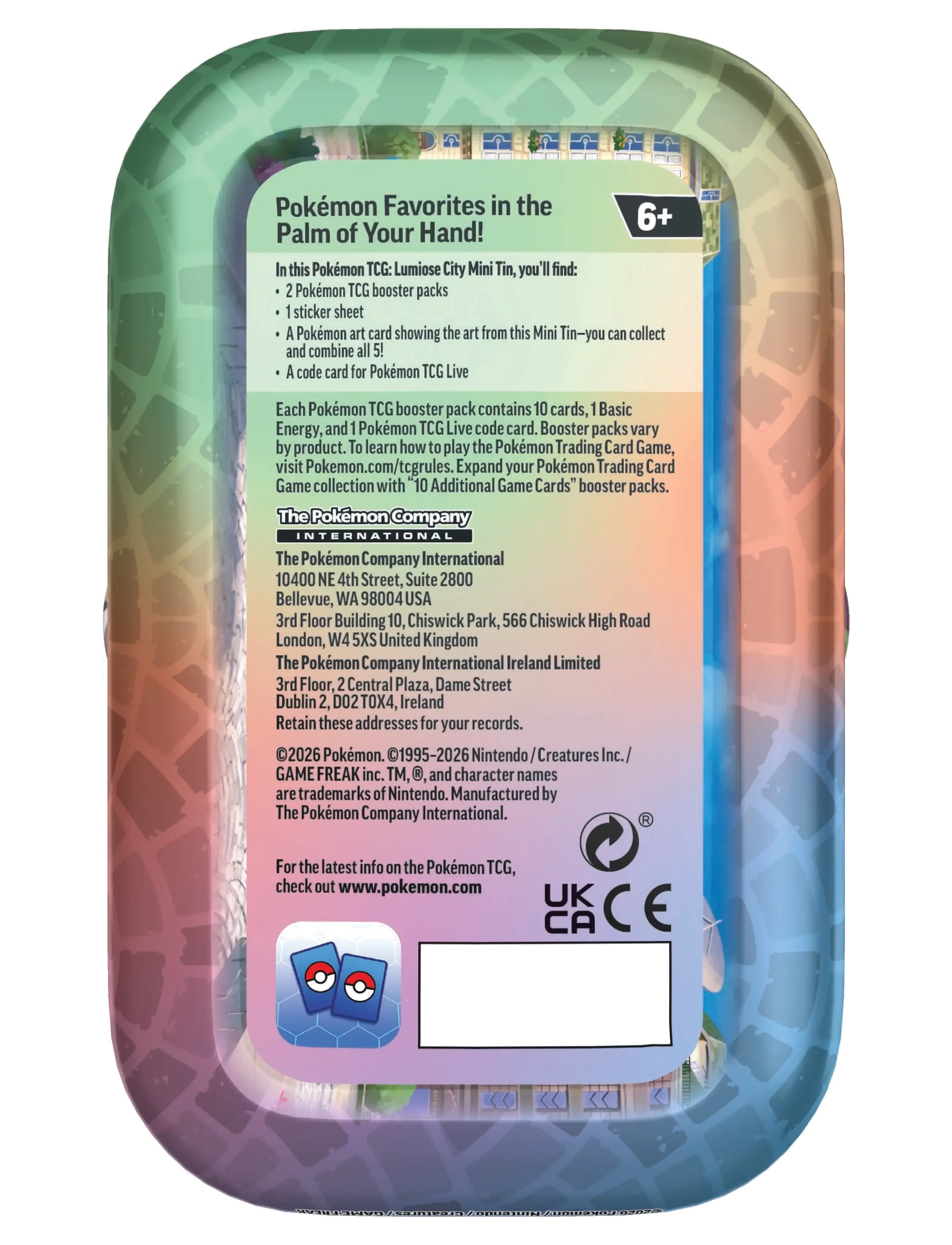 Pokémon Trading Cards - Poke Mini Tin June - multi coloured - 2