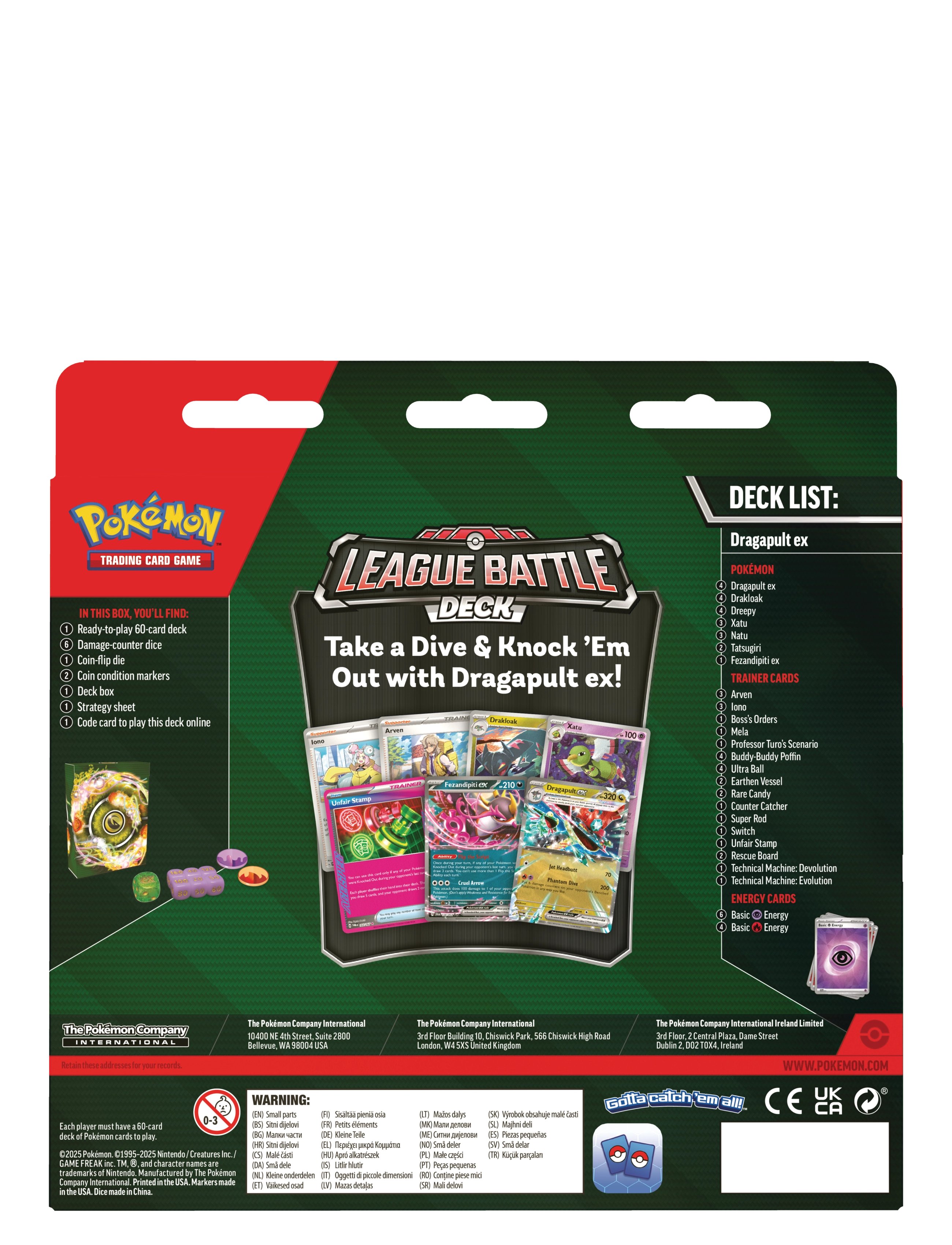 Pokémon Trading Cards - Poke League Battle Deck Ex Dragapult25/4 - green - 1
