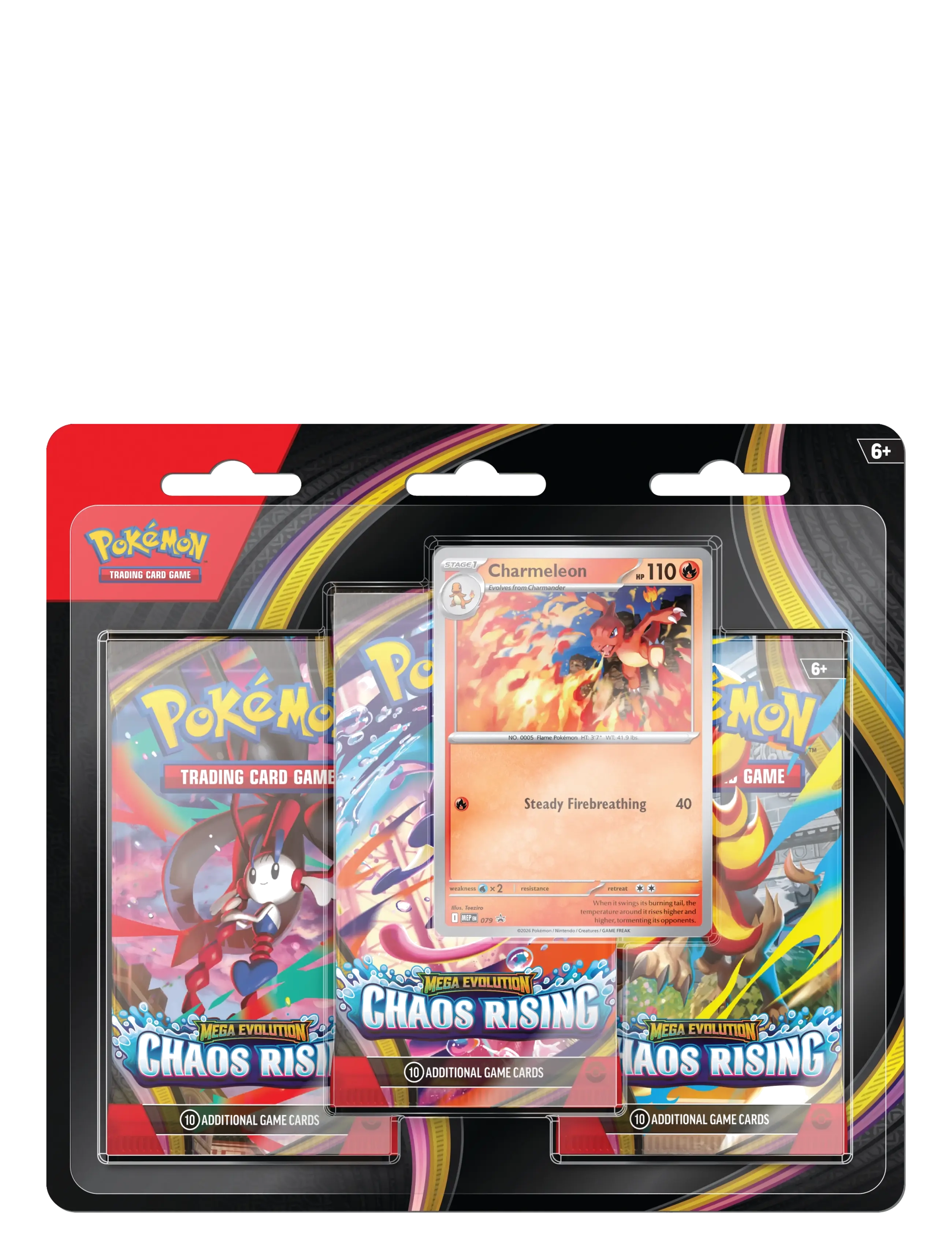 Pokémon Trading Cards Poke Blister 3P Me04 Rel 22/5, Børn, Trading Cards, Sort, Str: ONE SIZE