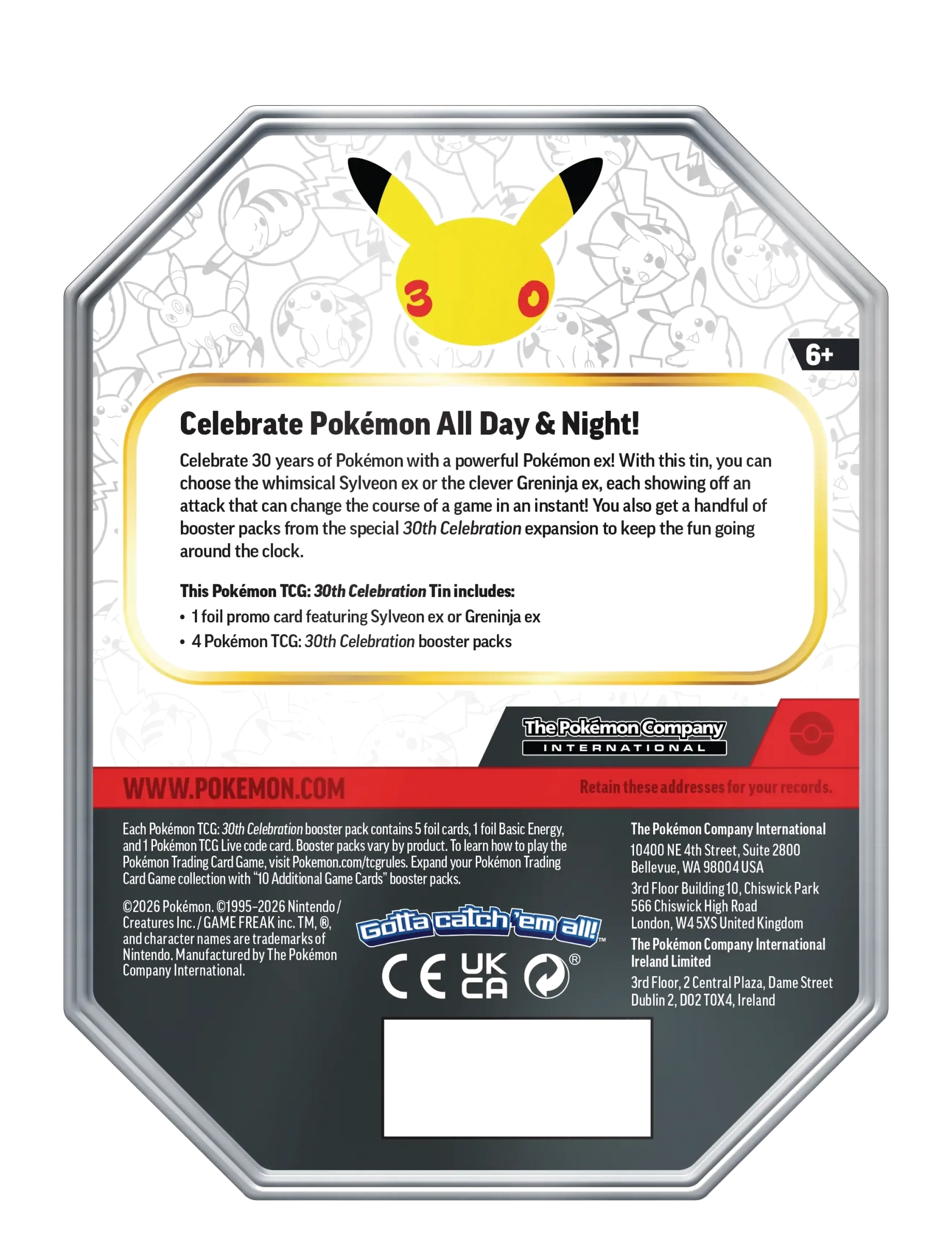 Pokémon Trading Cards - Poke Tin ex 30th - Variant A - kolekcinės kortelės - multi coloured - 1