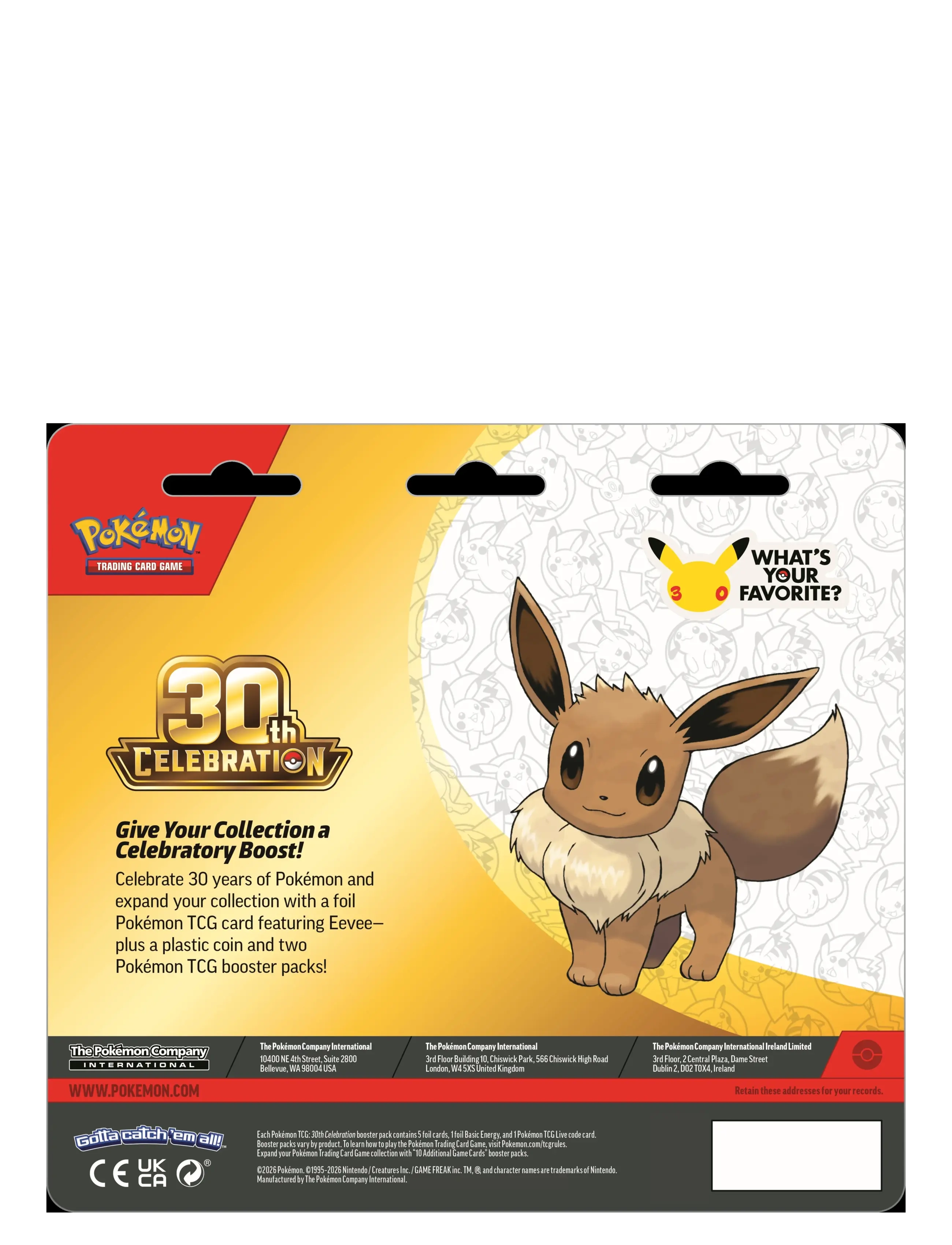 Pokémon Trading Cards - Poke 2-Pack Blister 30th - kogumiskaardid - gold - 1