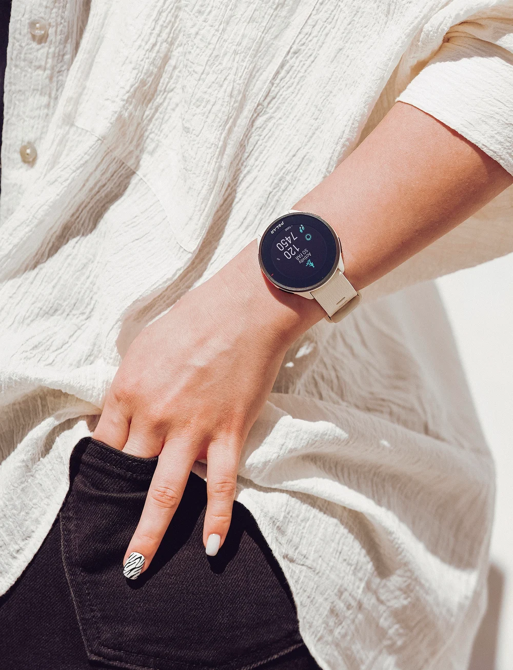 Polar - POLAR PACER - smartwatches - cloud white - 0