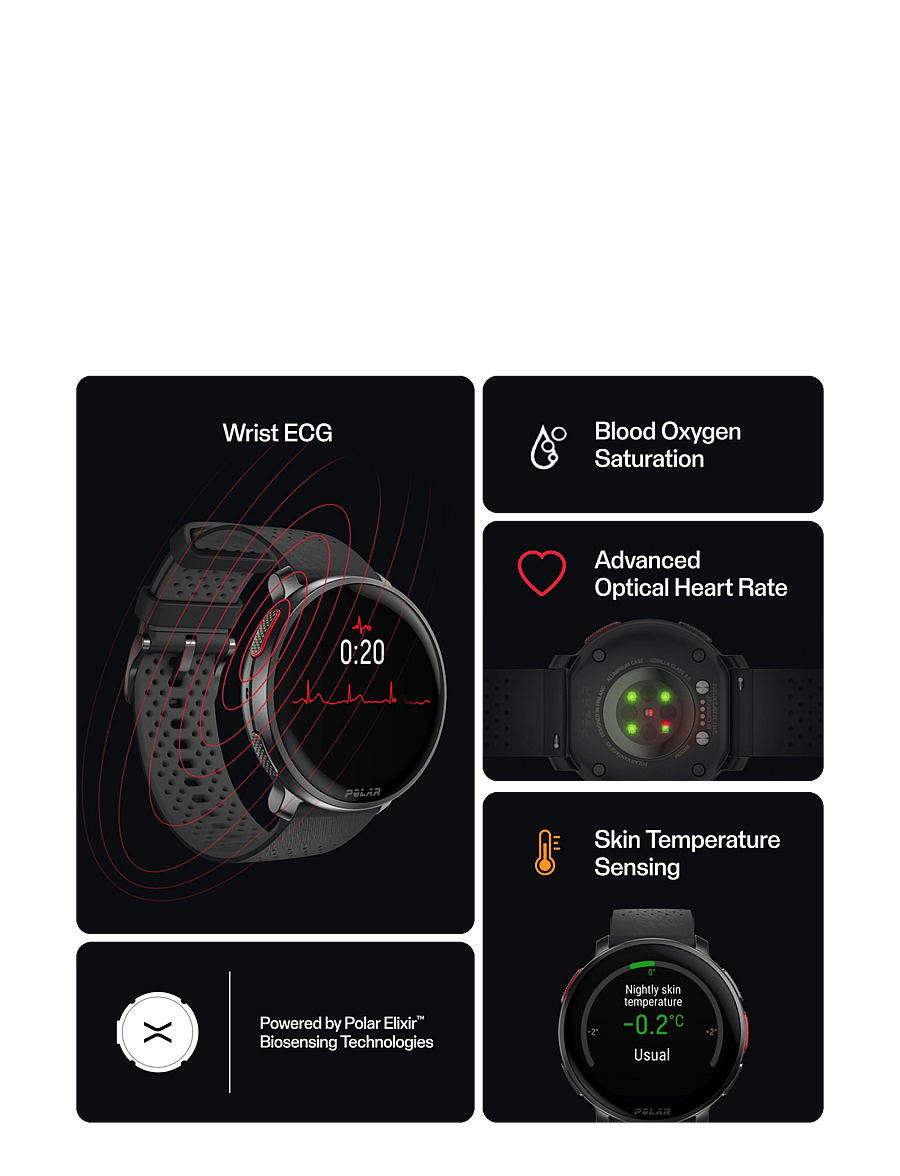 Polar - POLAR VANTAGE V3 - montres intelligentes - black - 3