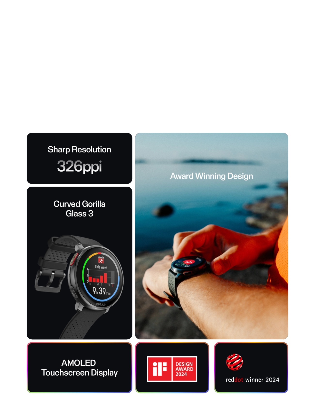 Polar - POLAR VANTAGE V3 - montres intelligentes - black - 4
