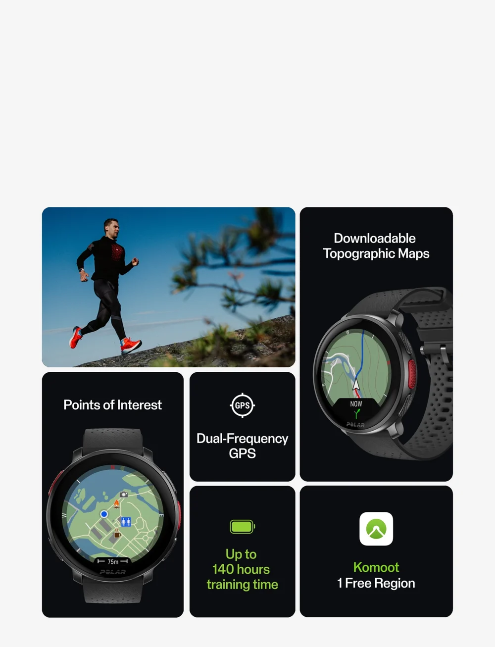 Polar - POLAR VANTAGE V3 - smartwatches - black - 5