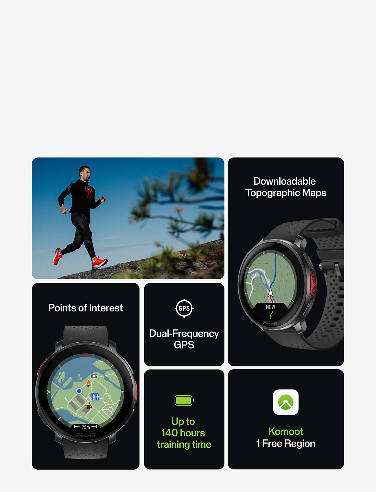 Polar - POLAR VANTAGE V3 - smartwatches - black - 5