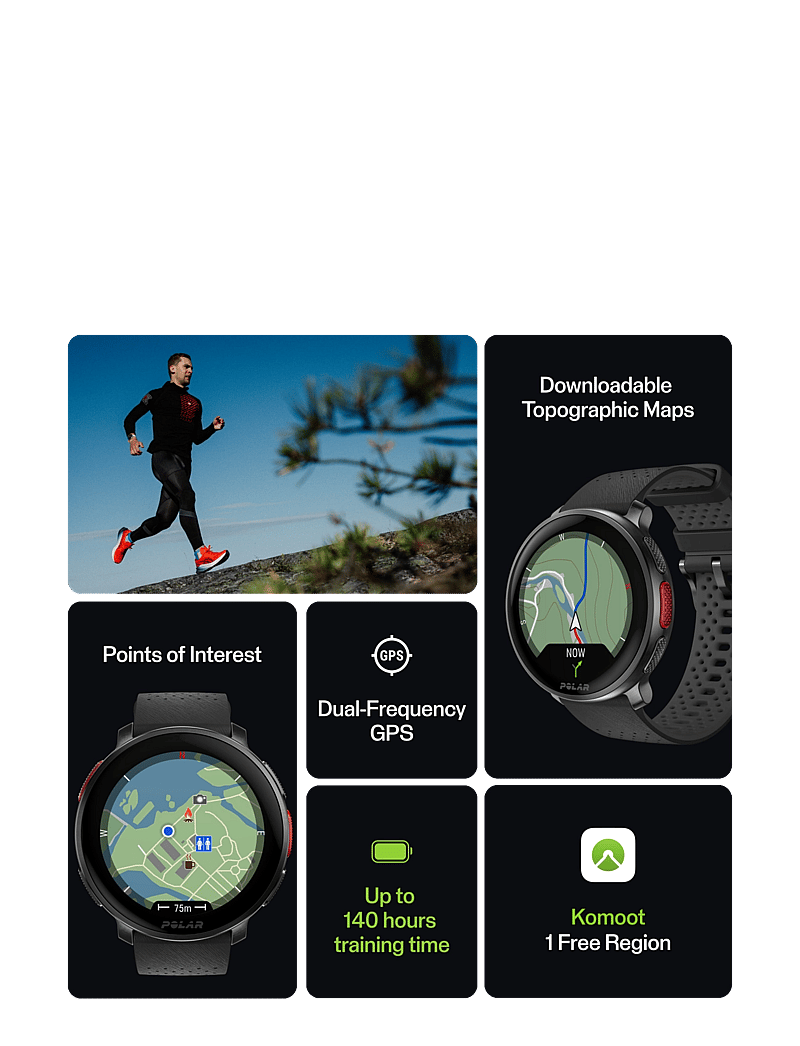 Polar - POLAR VANTAGE V3 - smartwatches - black - 5