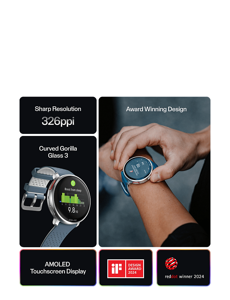 Polar - POLAR VANTAGE V3 - smartwatches - silver / blue - 4